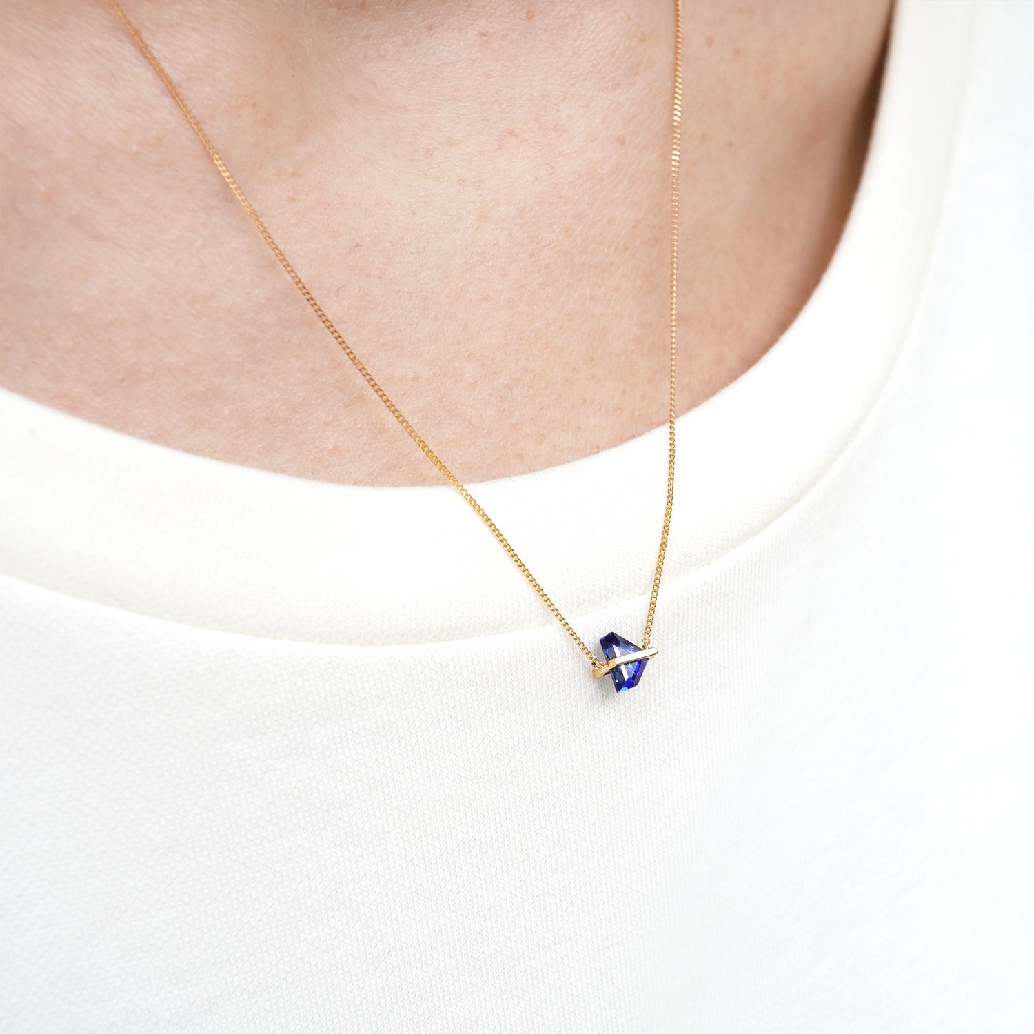 BAND NECKLACE SAPPHIRE #3128