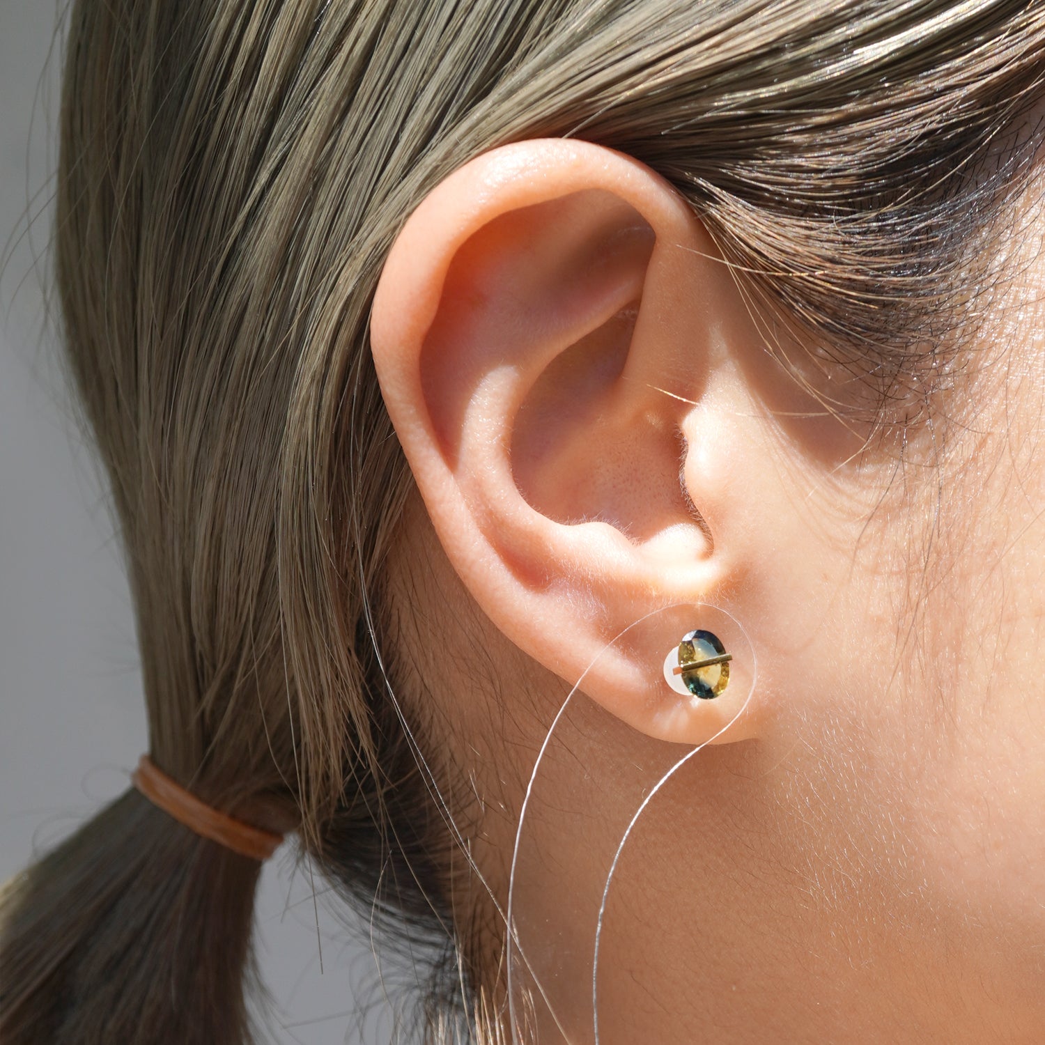 BAND EARRINGS SAPPHIRE #3829