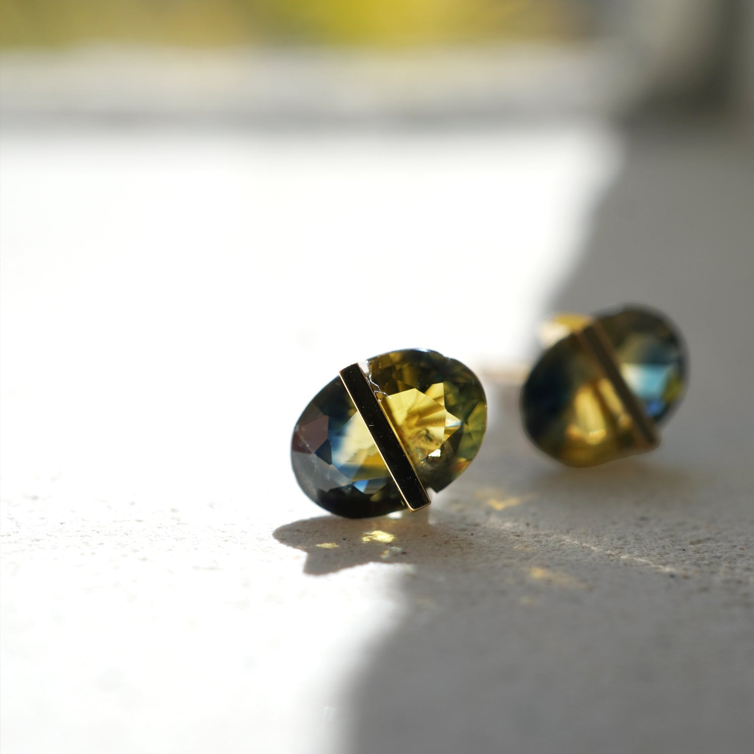 BAND EARRINGS SAPPHIRE #3829