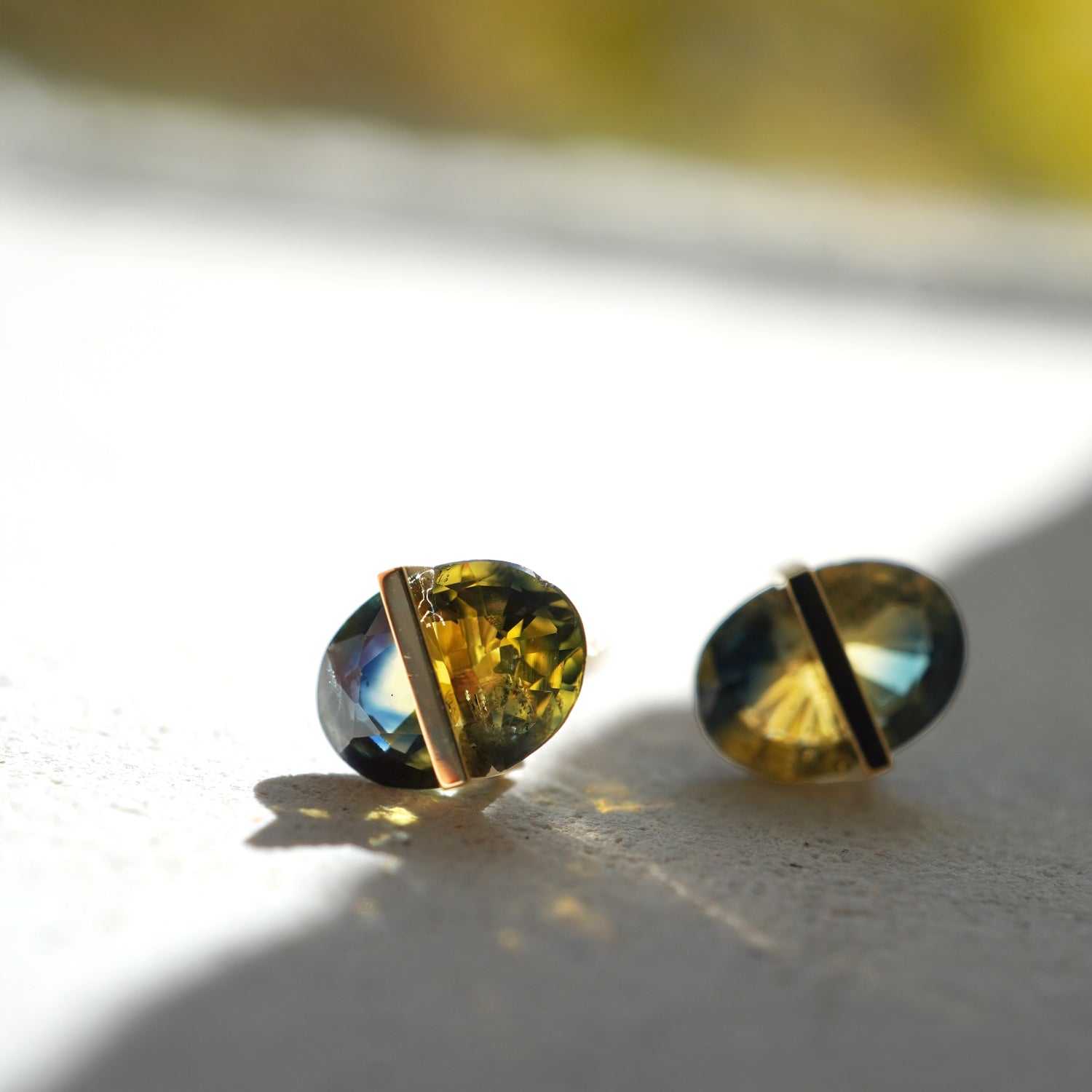 BAND EARRINGS SAPPHIRE #3829