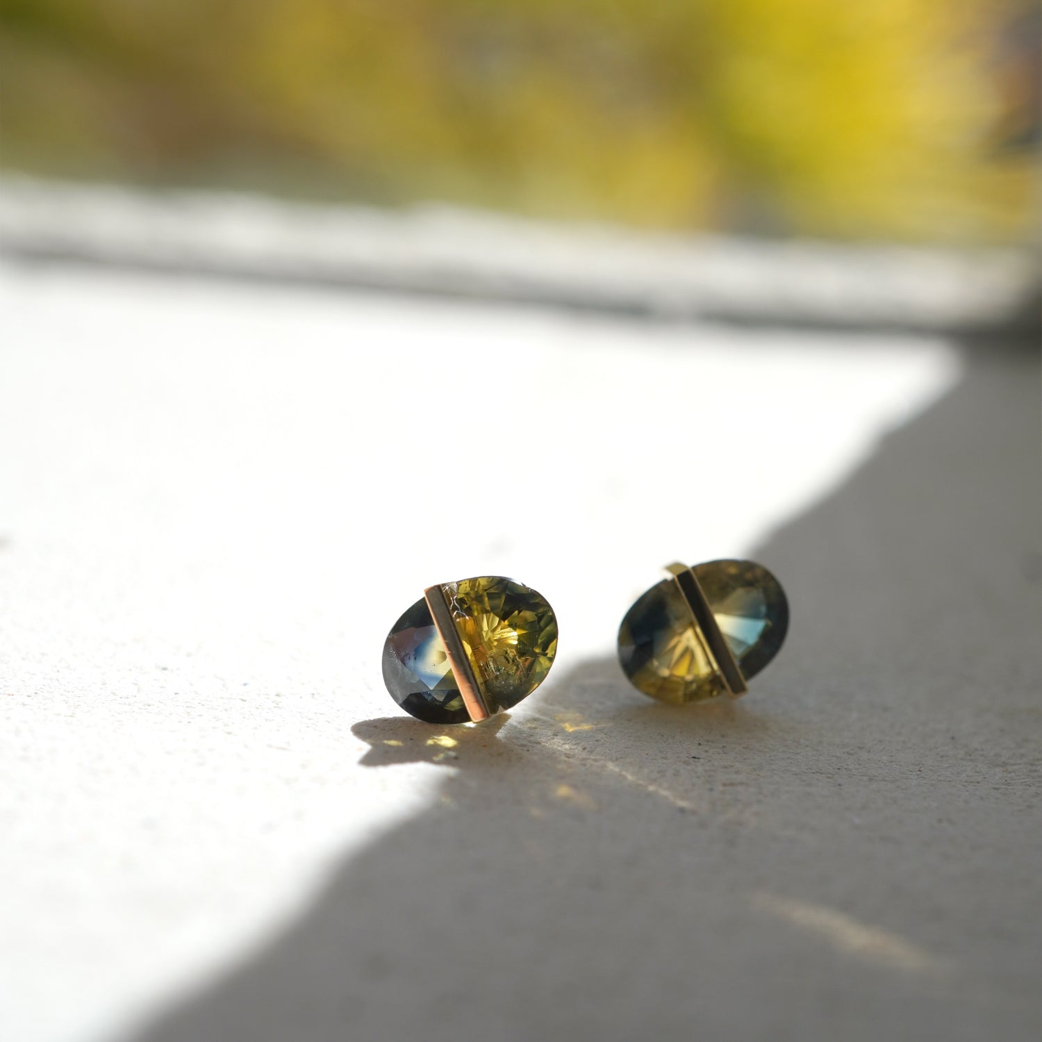 BAND EARRINGS SAPPHIRE #3829