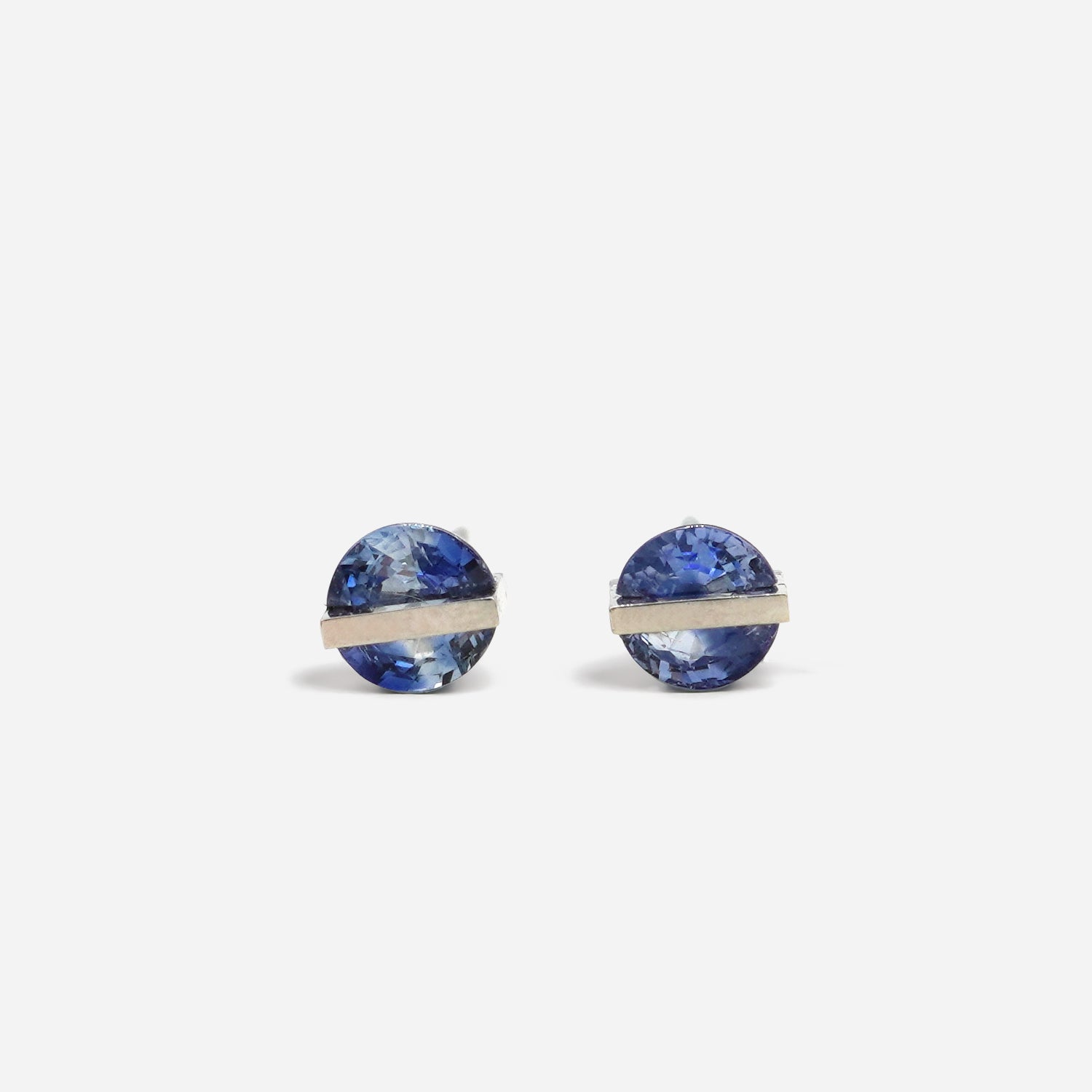 BAND EARRINGS SAPPHIRE #4110