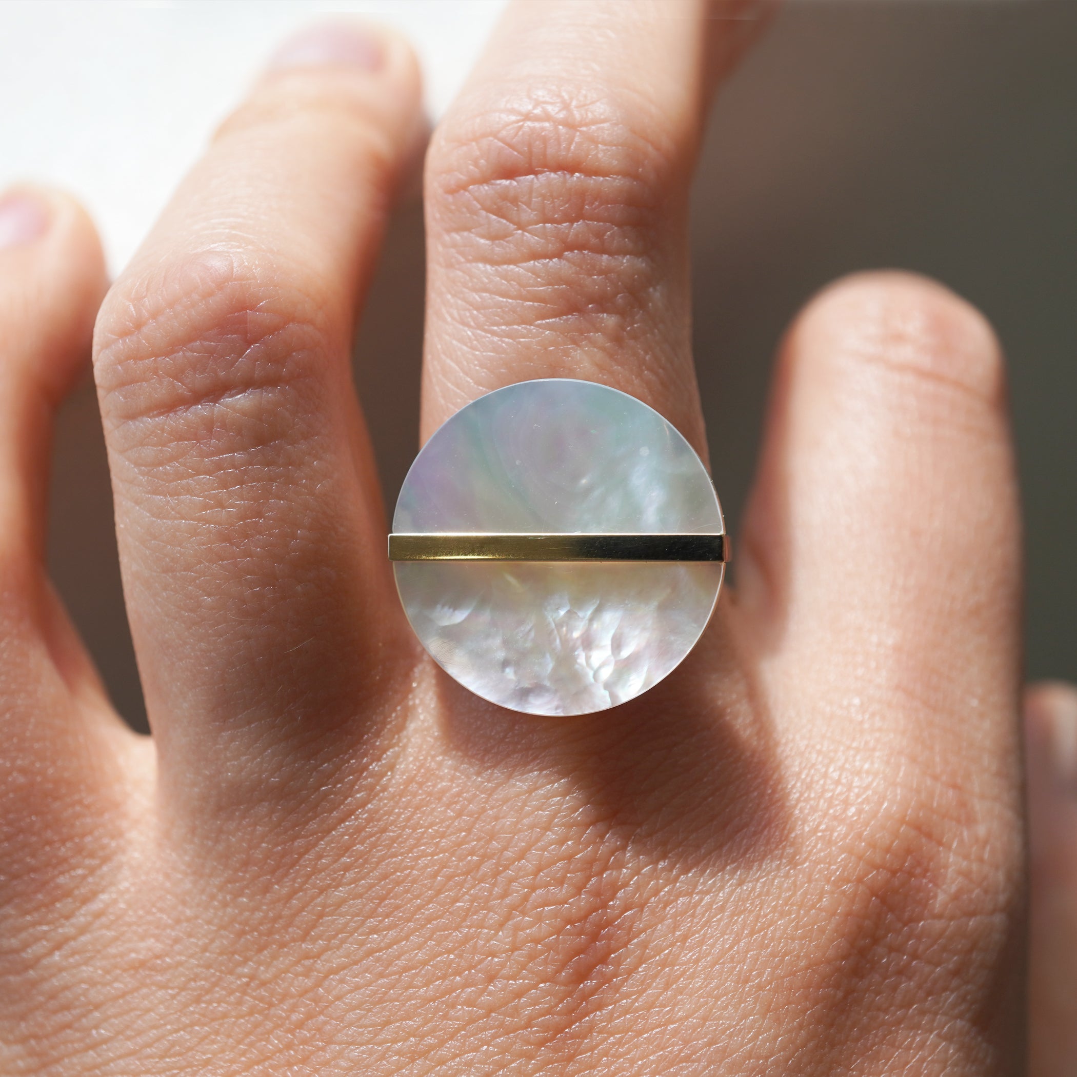 SLICE RING 白蝶貝#3663