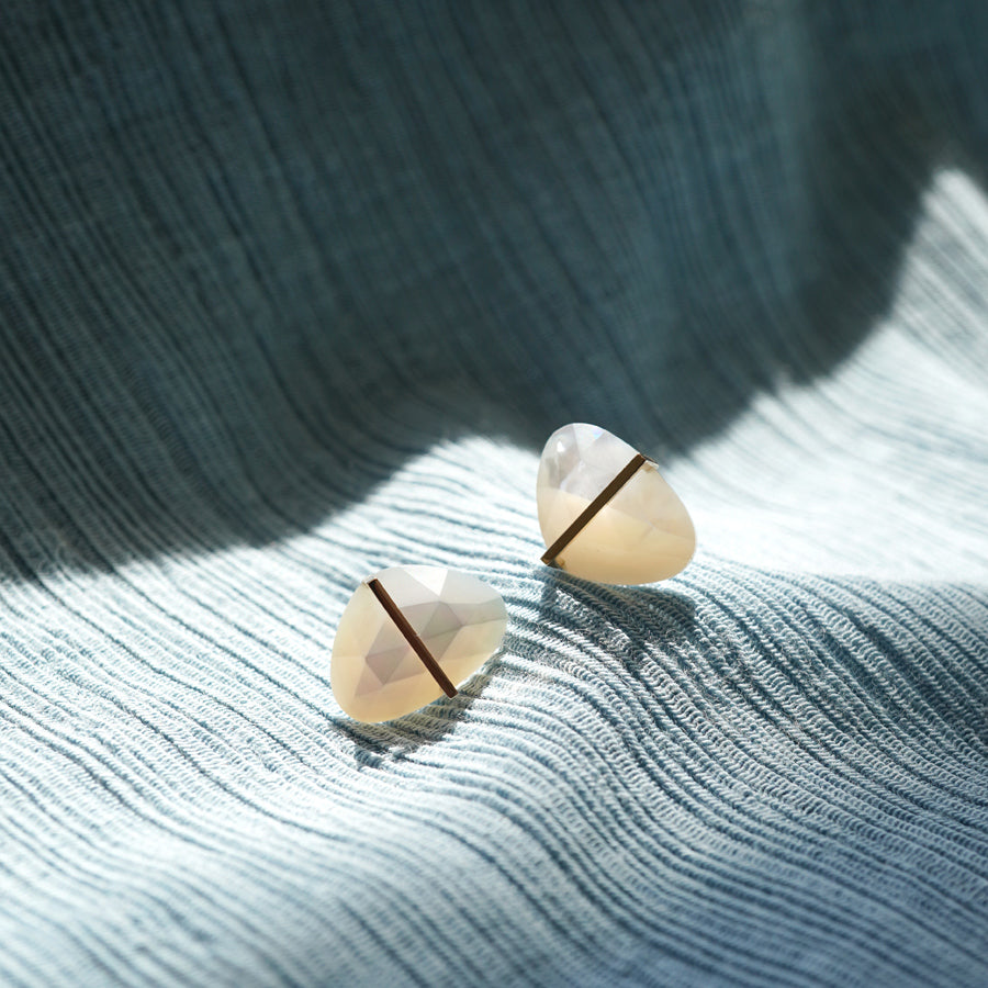 BAND EARRINGS MOTHER OF PEARL #3854