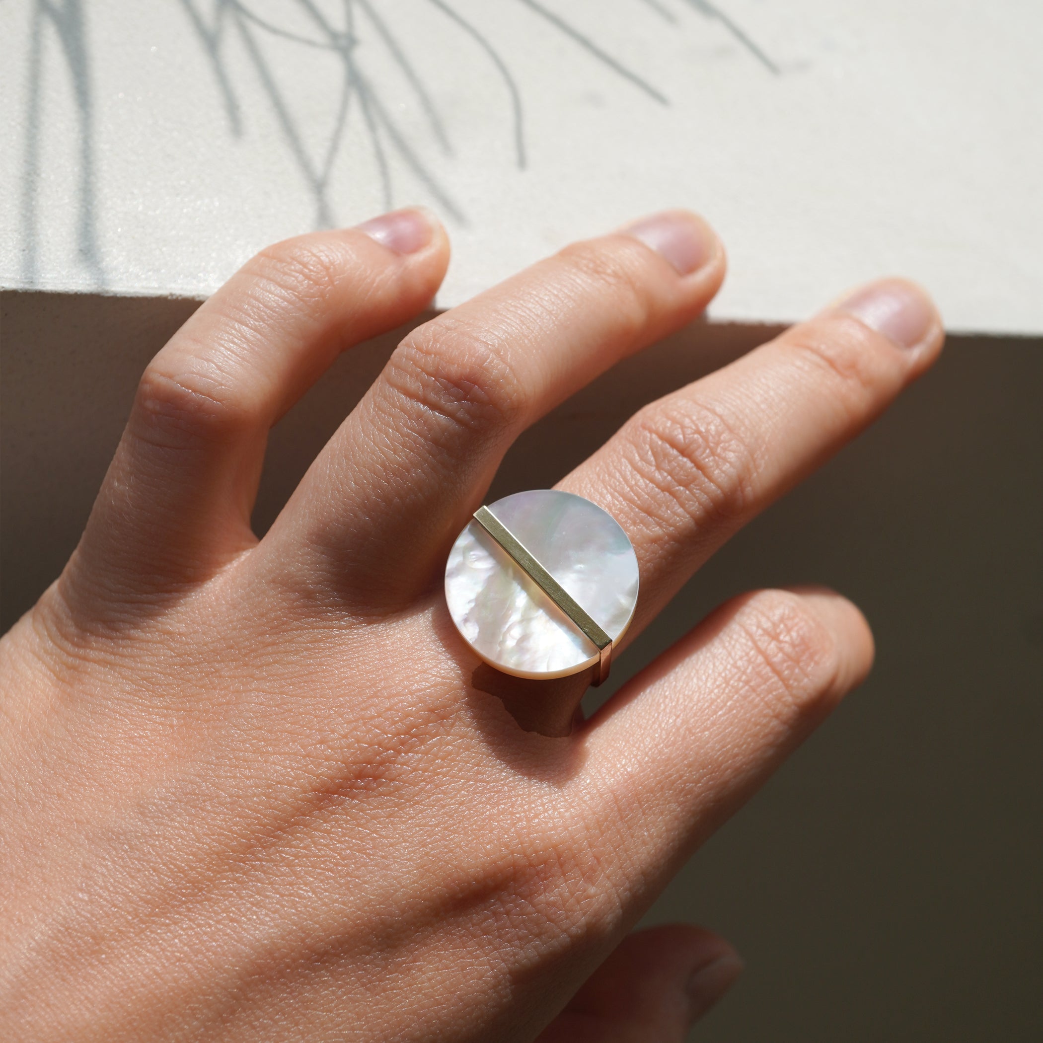 SLICE RING 白蝶貝#3663