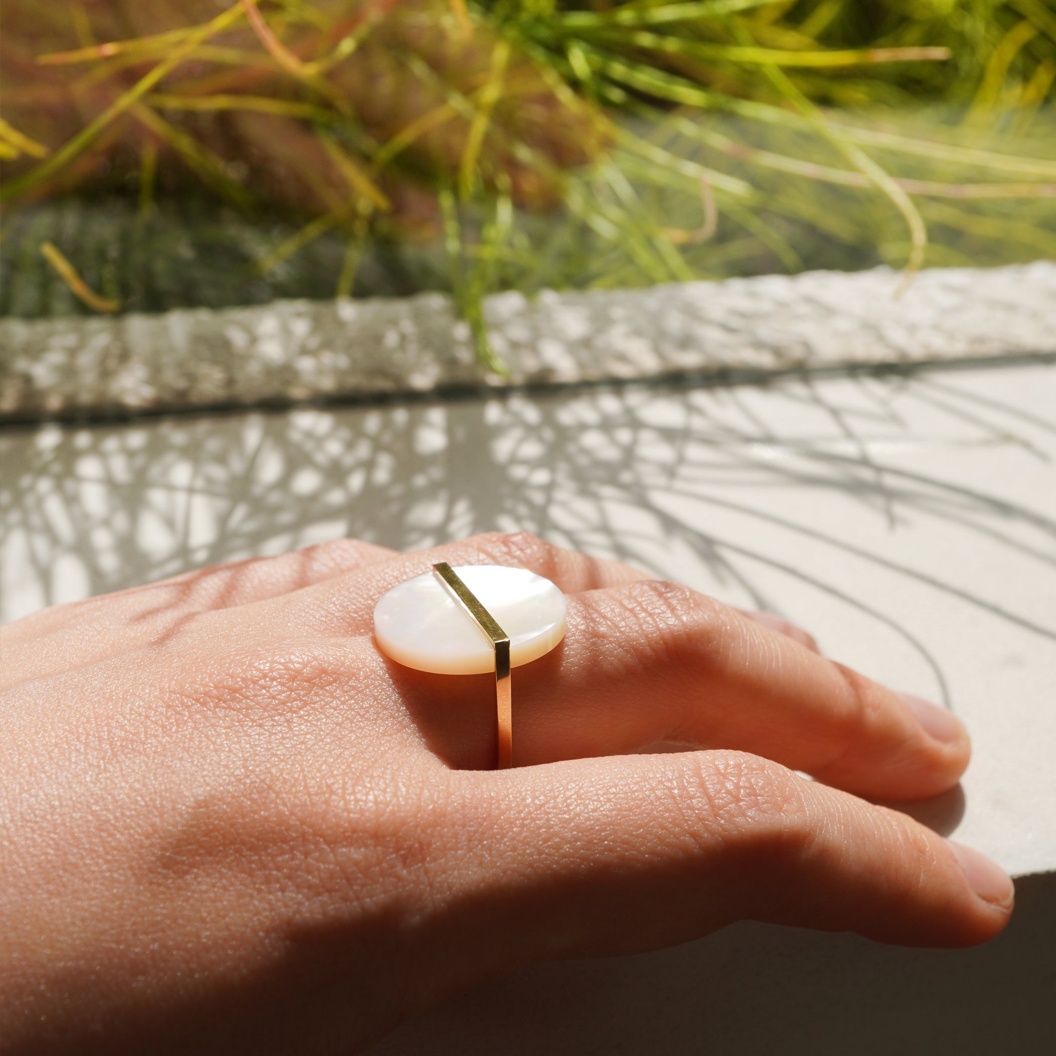 SLICE RING 白蝶貝#3663