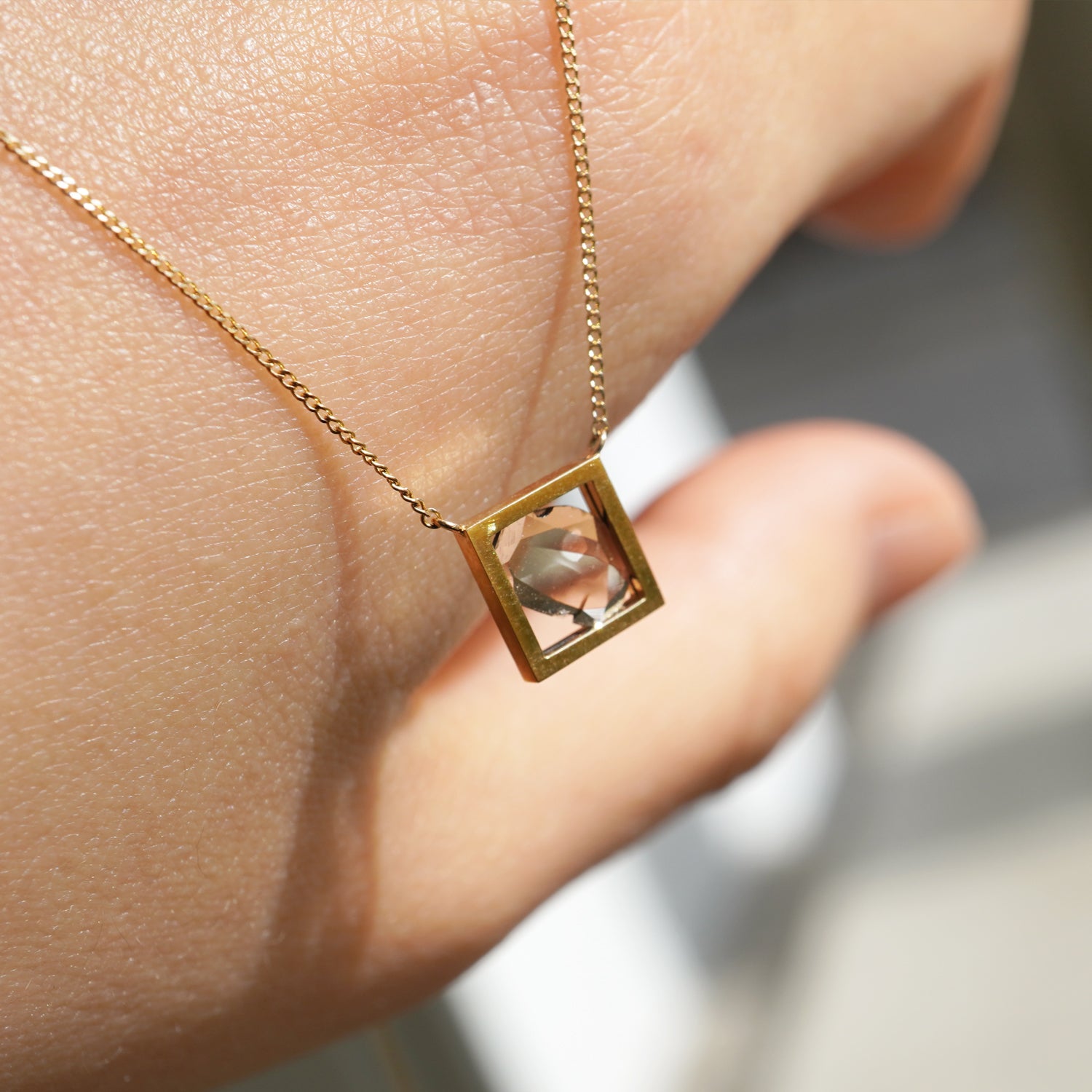 FRAME DIAMOND NECKLACE #2801