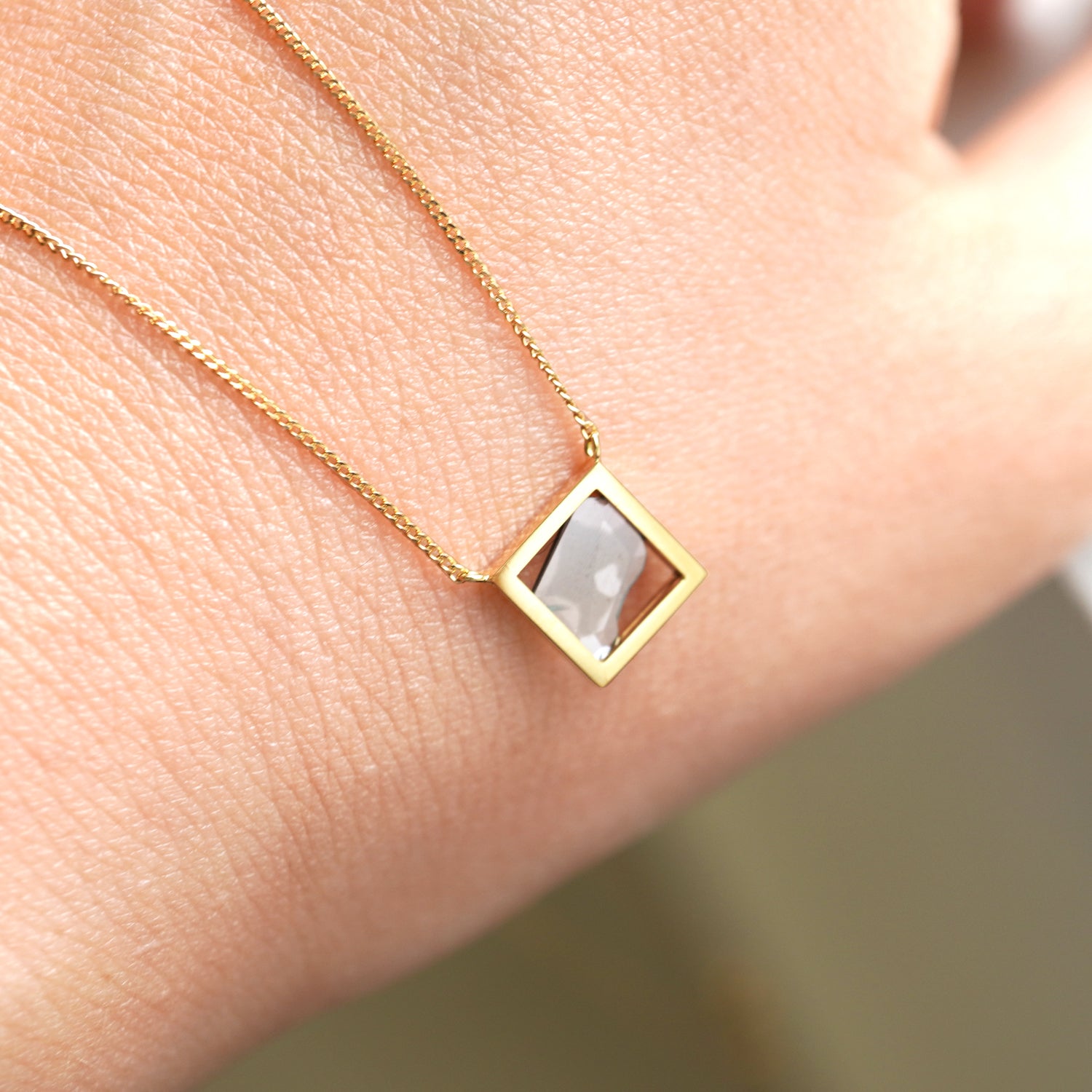 FRAME DIAMOND NECKLACE #2803