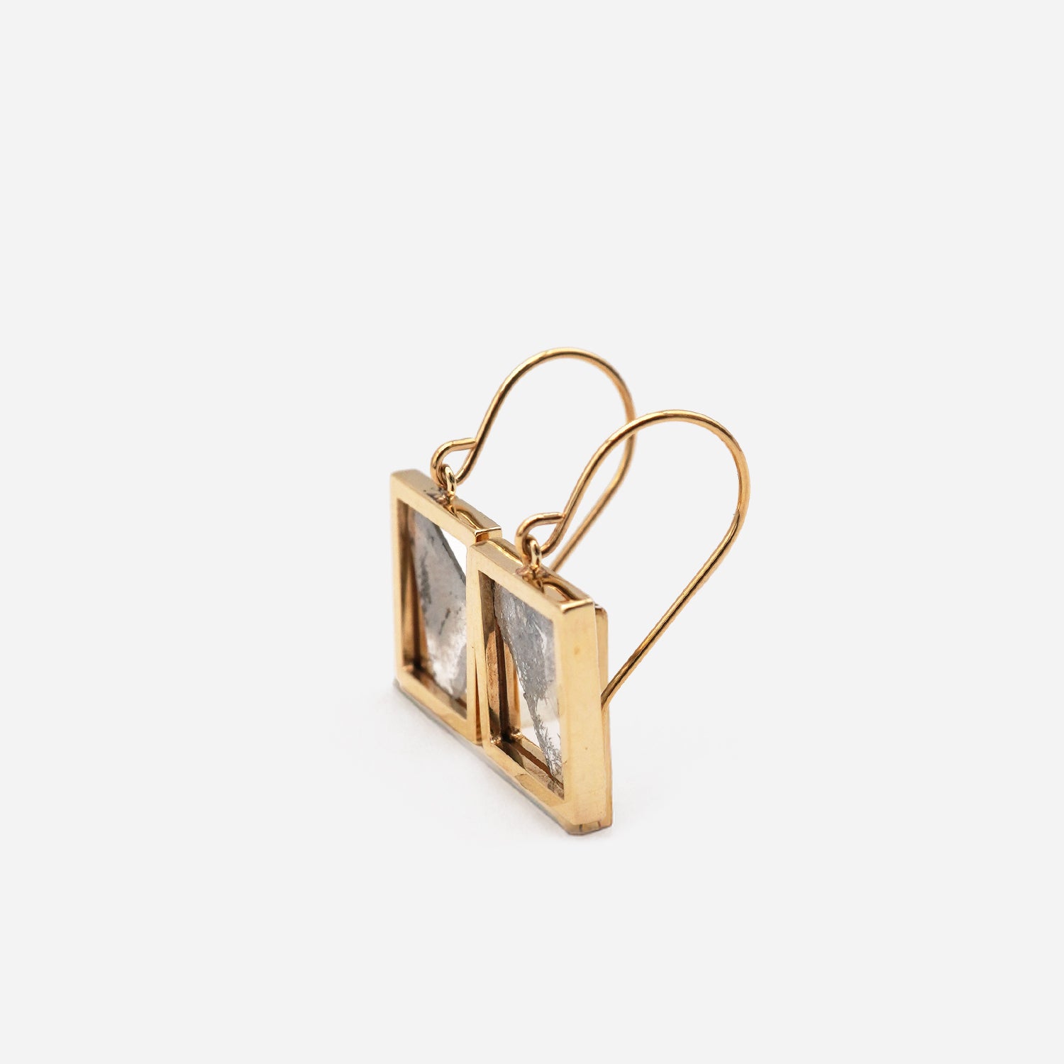 FRAME DIAMOND EARRING #3830
