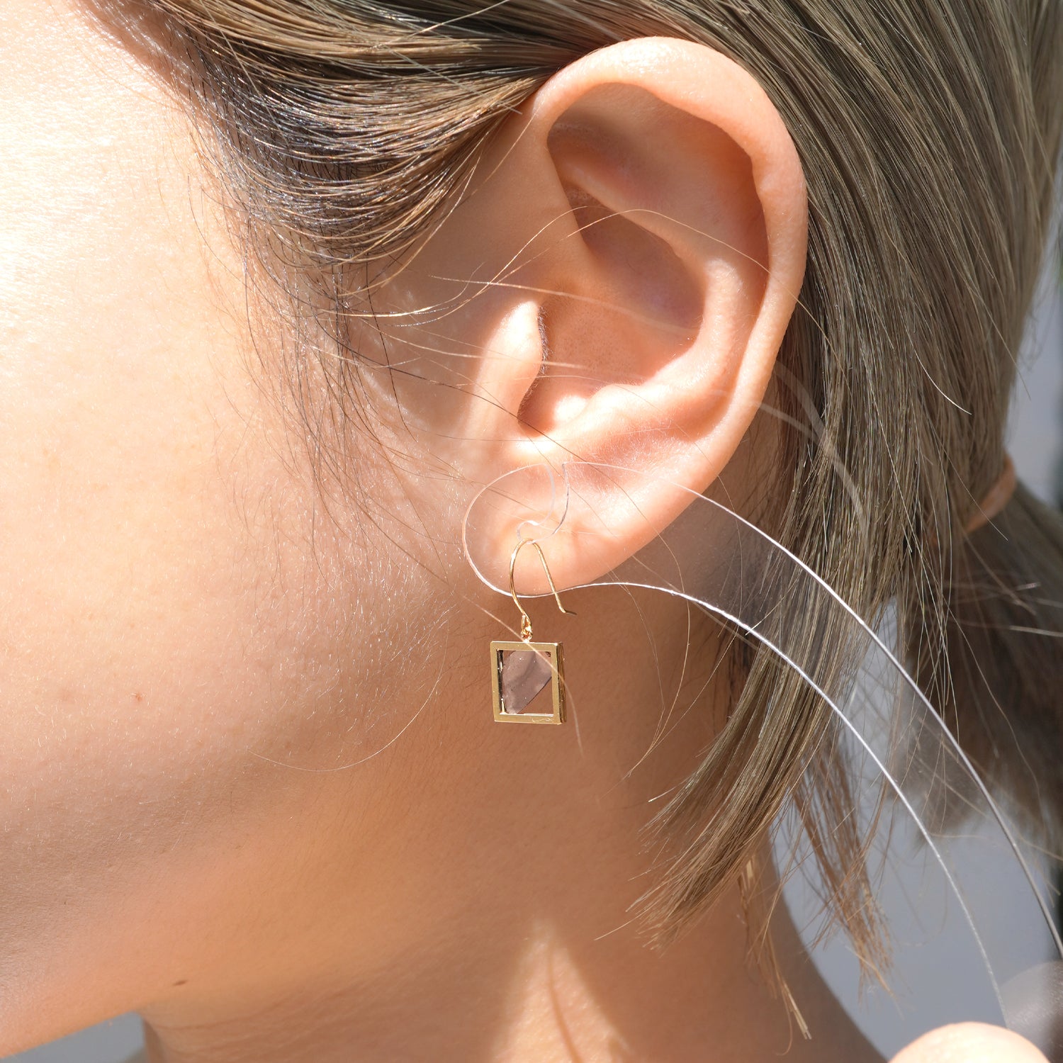 FRAME DIAMOND EARRINGS #3831