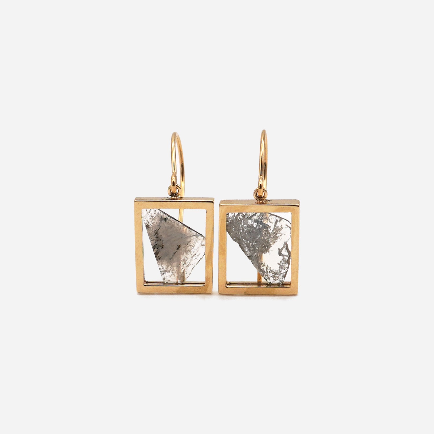 FRAME DIAMOND EARRING #3830