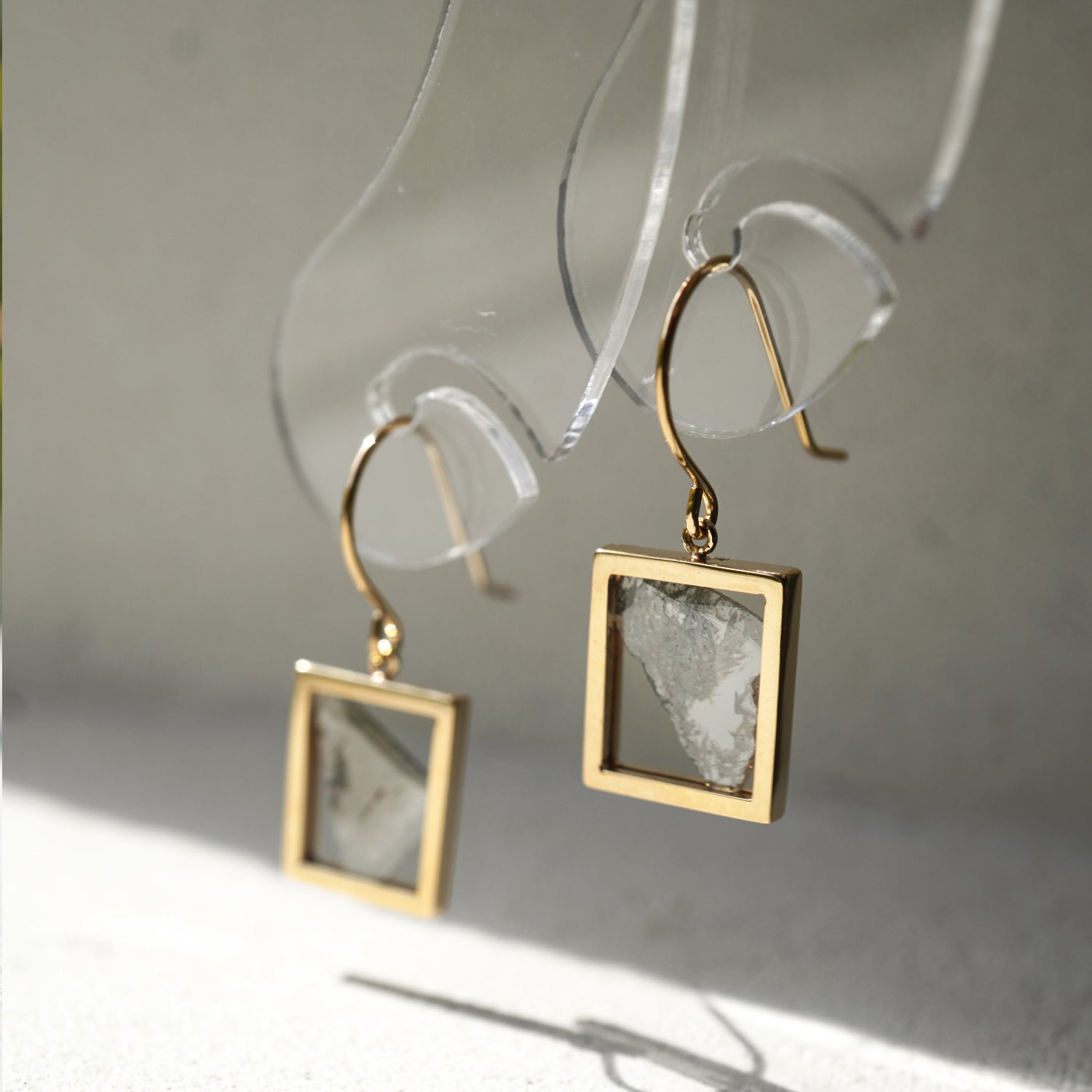 FRAME DIAMOND EARRING #3830