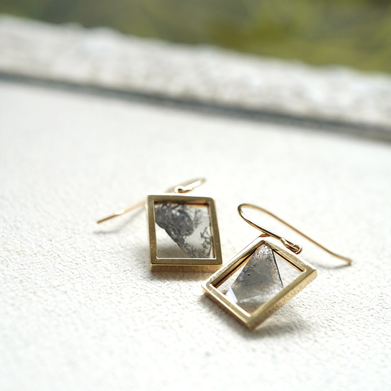 FRAME DIAMOND EARRING #3830