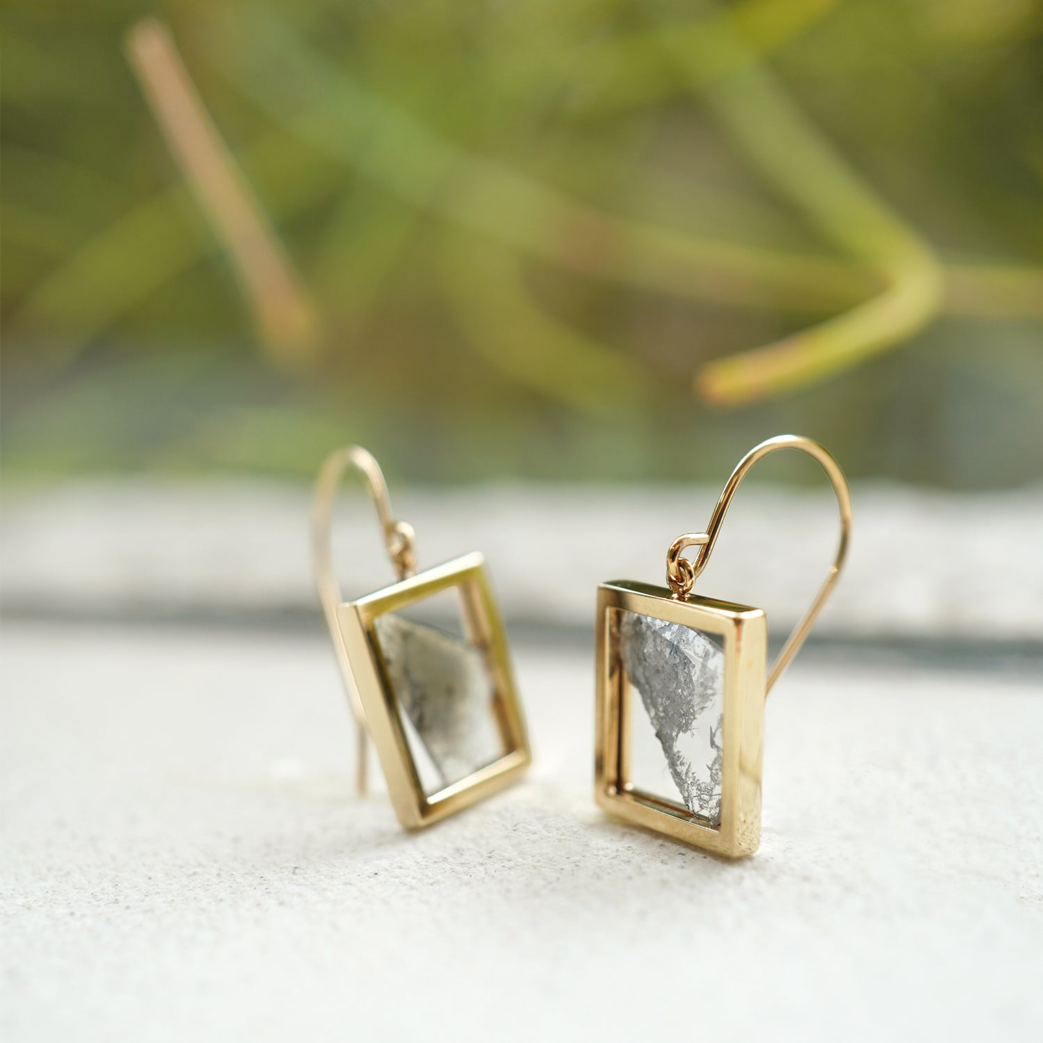 FRAME DIAMOND EARRING #3830