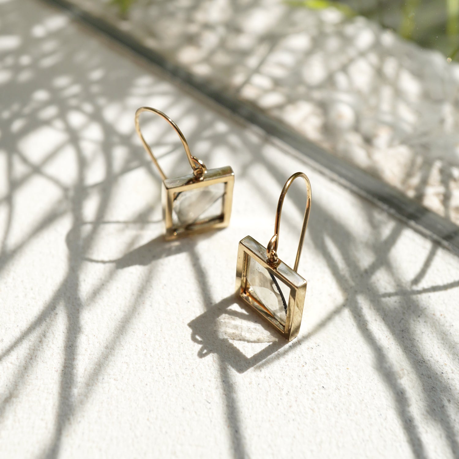 FRAME DIAMOND EARRINGS #3831