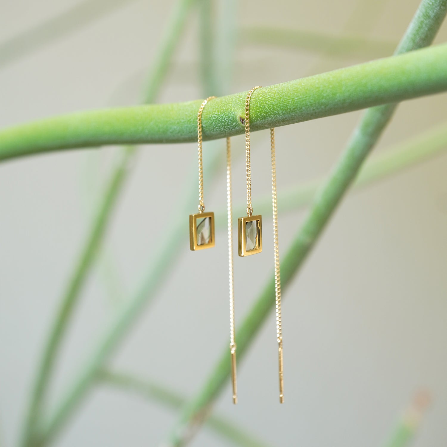FRAME DIAMOND AMERICAN EARRINGS #3832