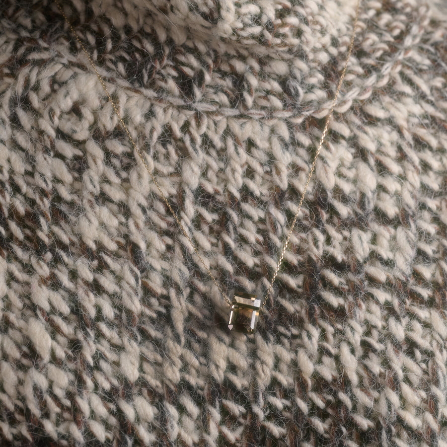 BAND NECKLACE SMOKY QUARTZ #3166