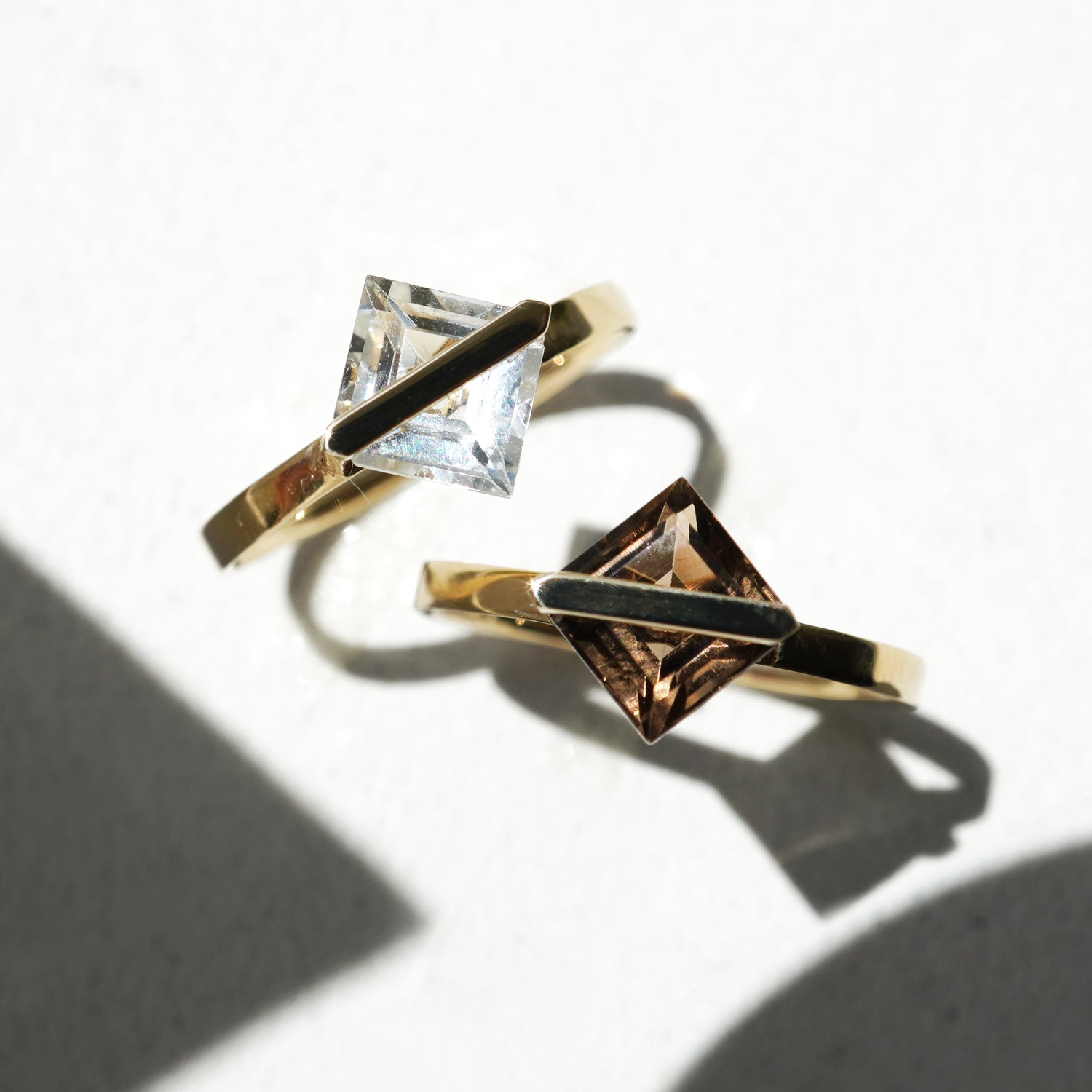 BAND RING WHITE TOPAZ #3462