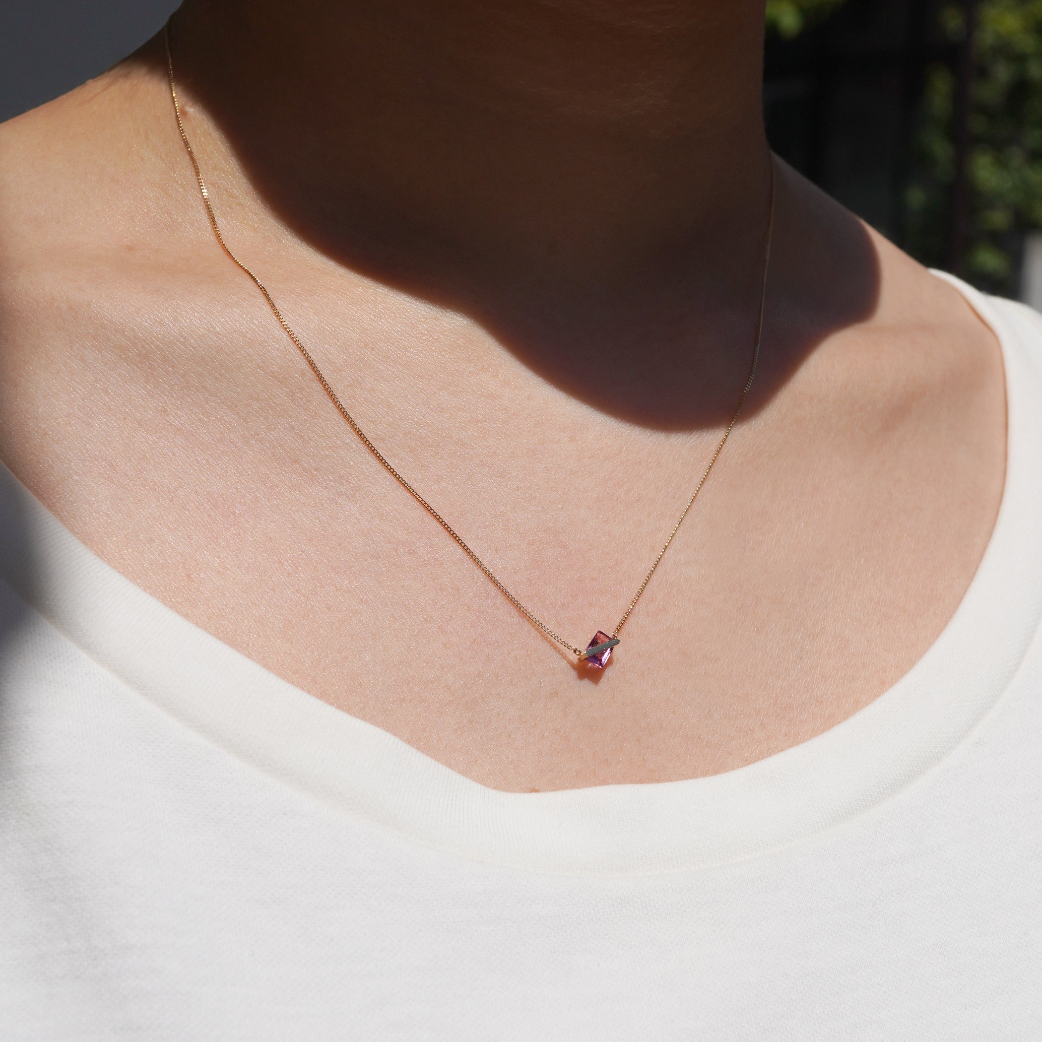 BAND NECKLACE SPINEL #3819