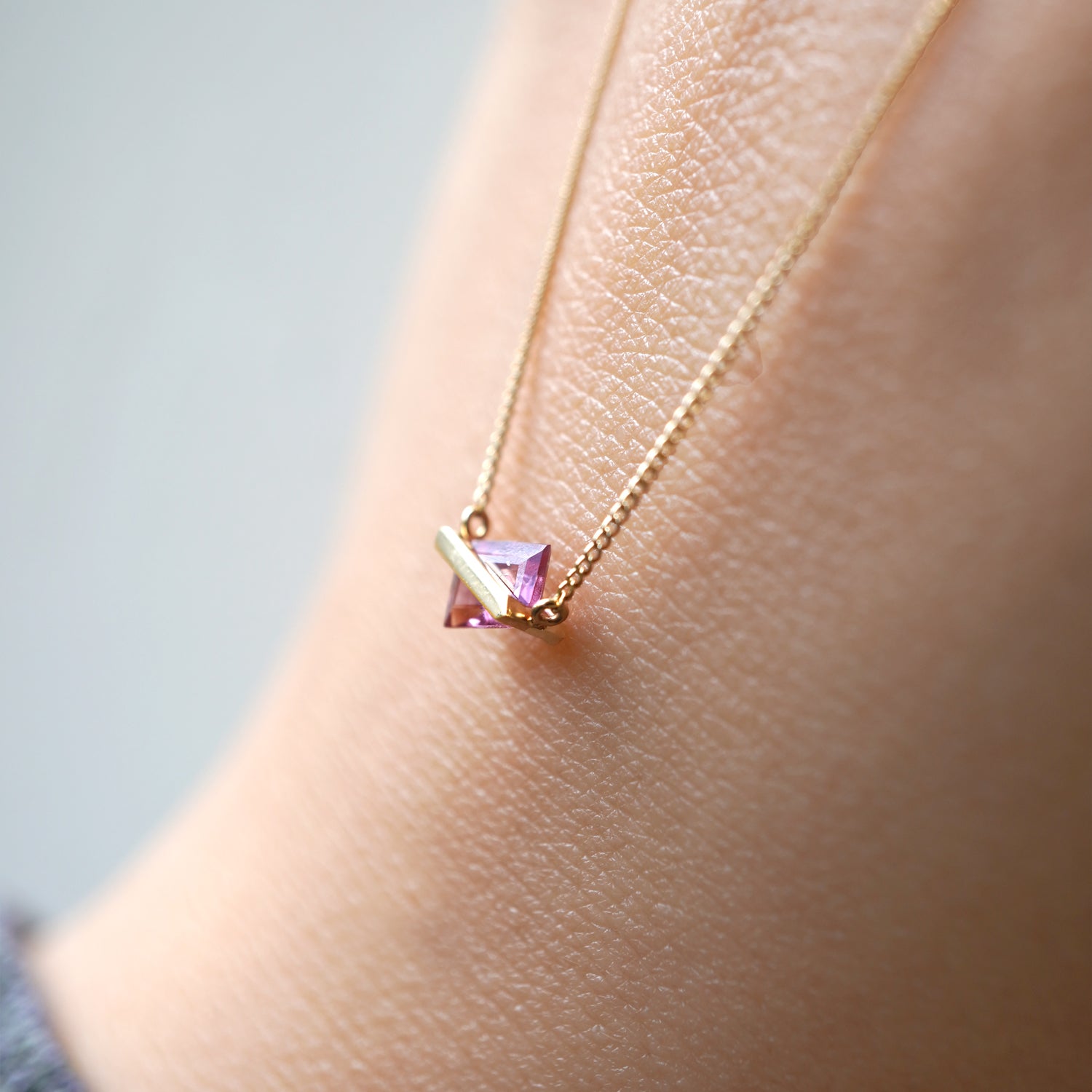 BAND NECKLACE SPINEL #3819