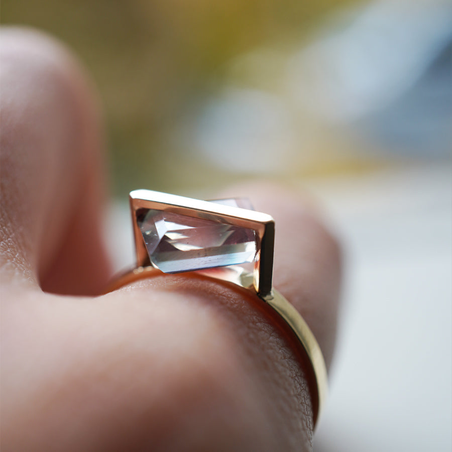 BAND RING OREGON SUNSTONE #4123