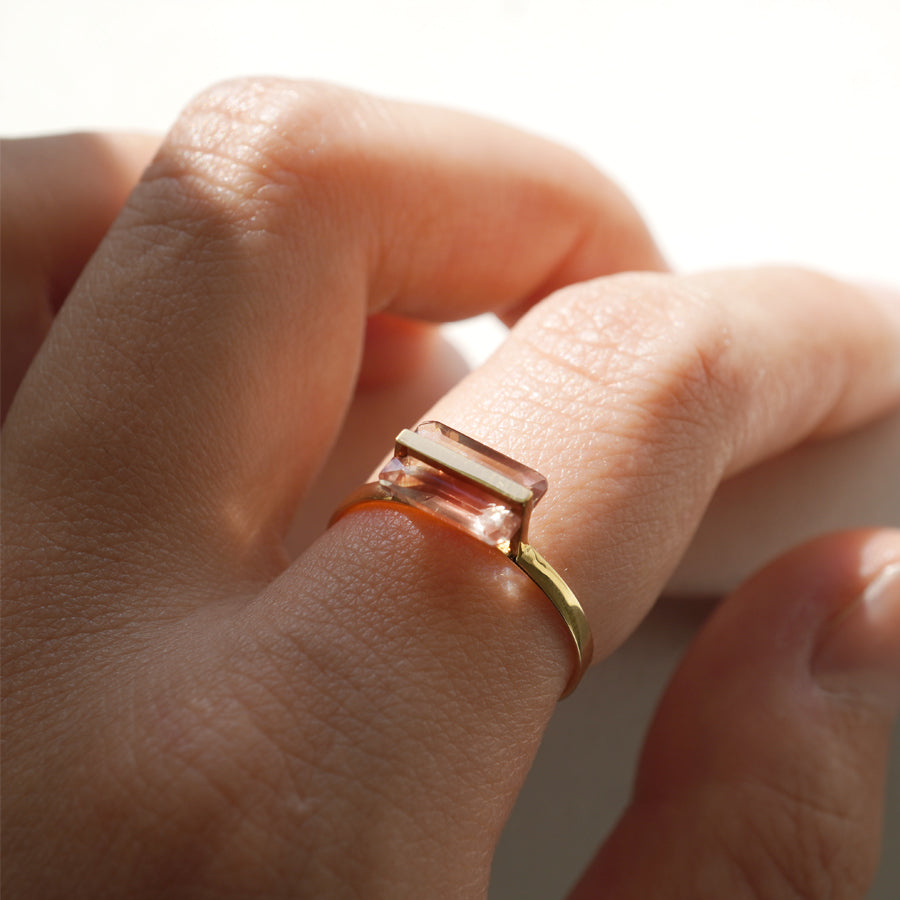 BAND RING OREGON SUNSTONE  #3147