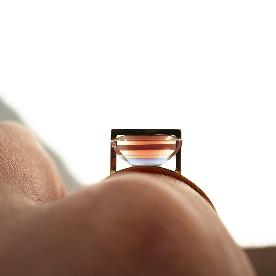 BAND RING OREGON SUNSTONE  #3147