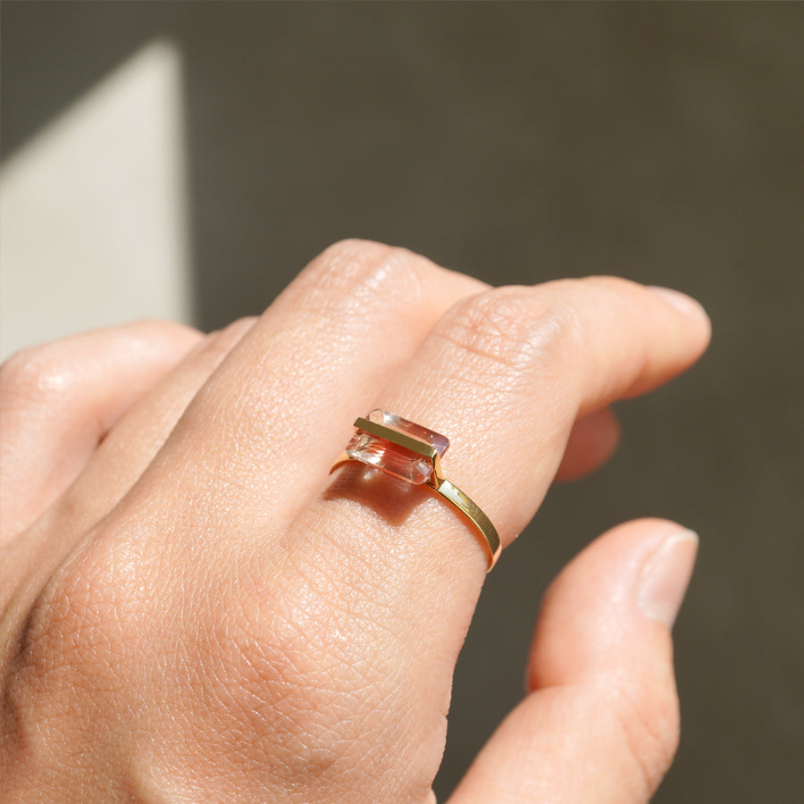 BAND RING OREGON SUNSTONE  #3147