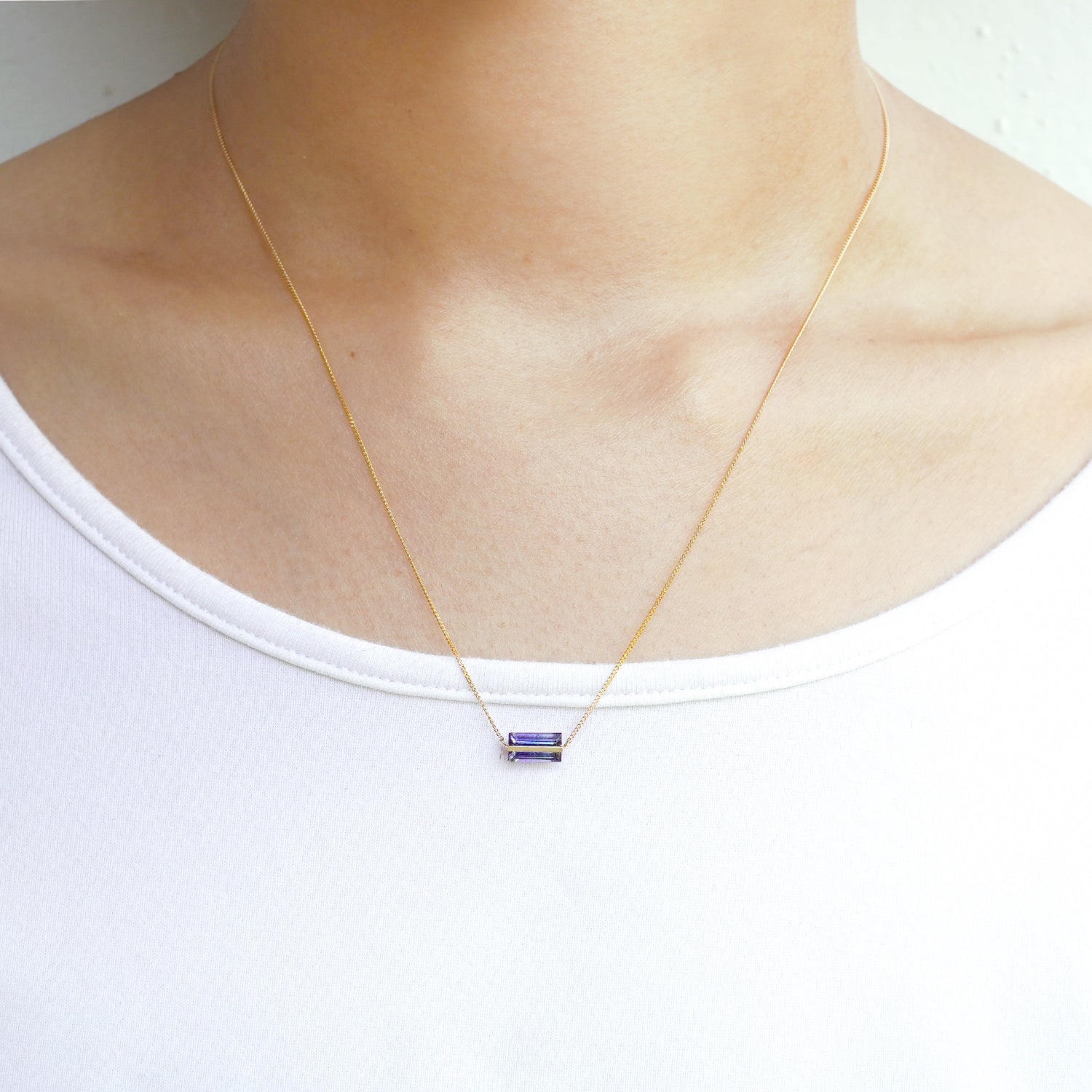 BAND NECKLACE TANZANITE #3002