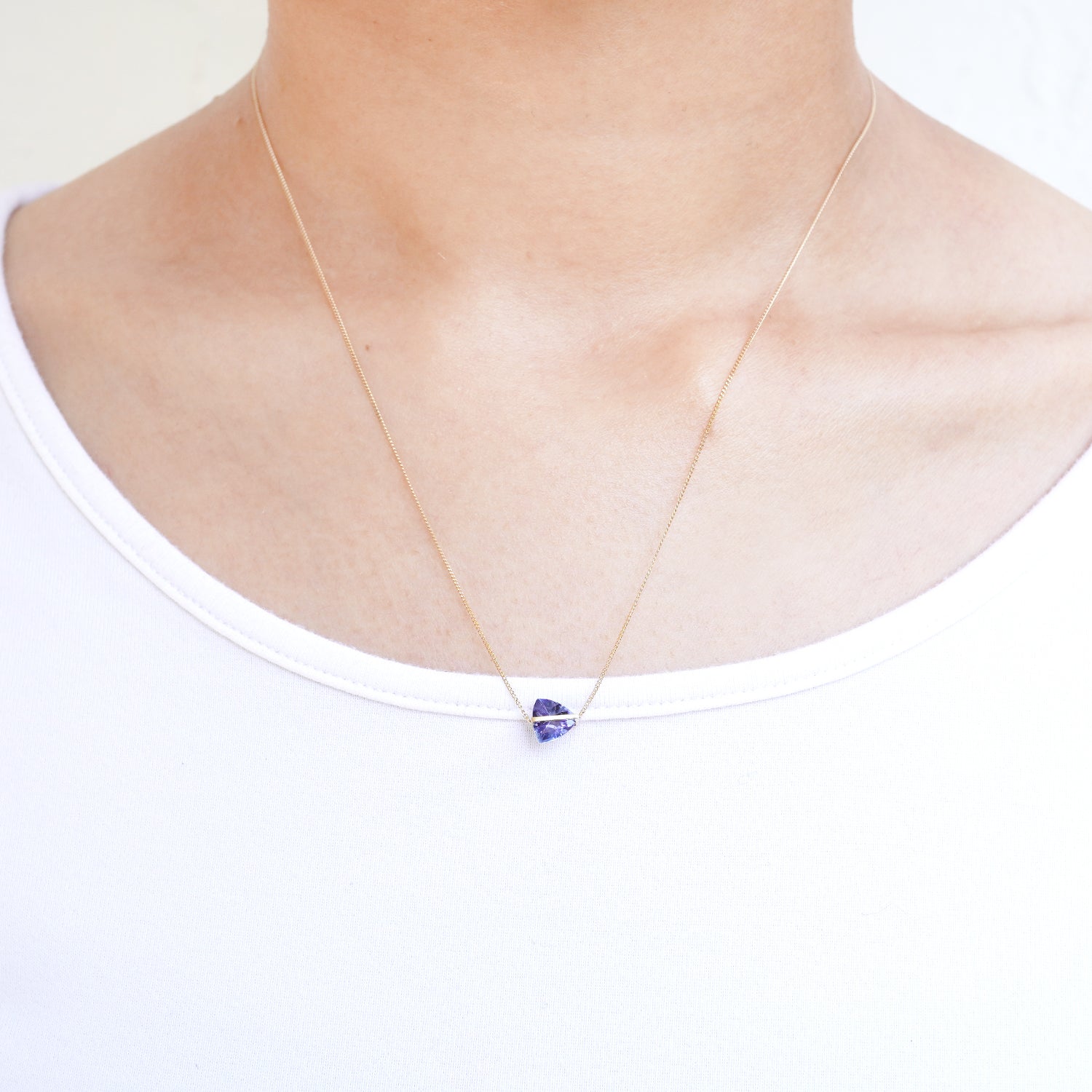 BAND NECKLACE TANZANITE #3001