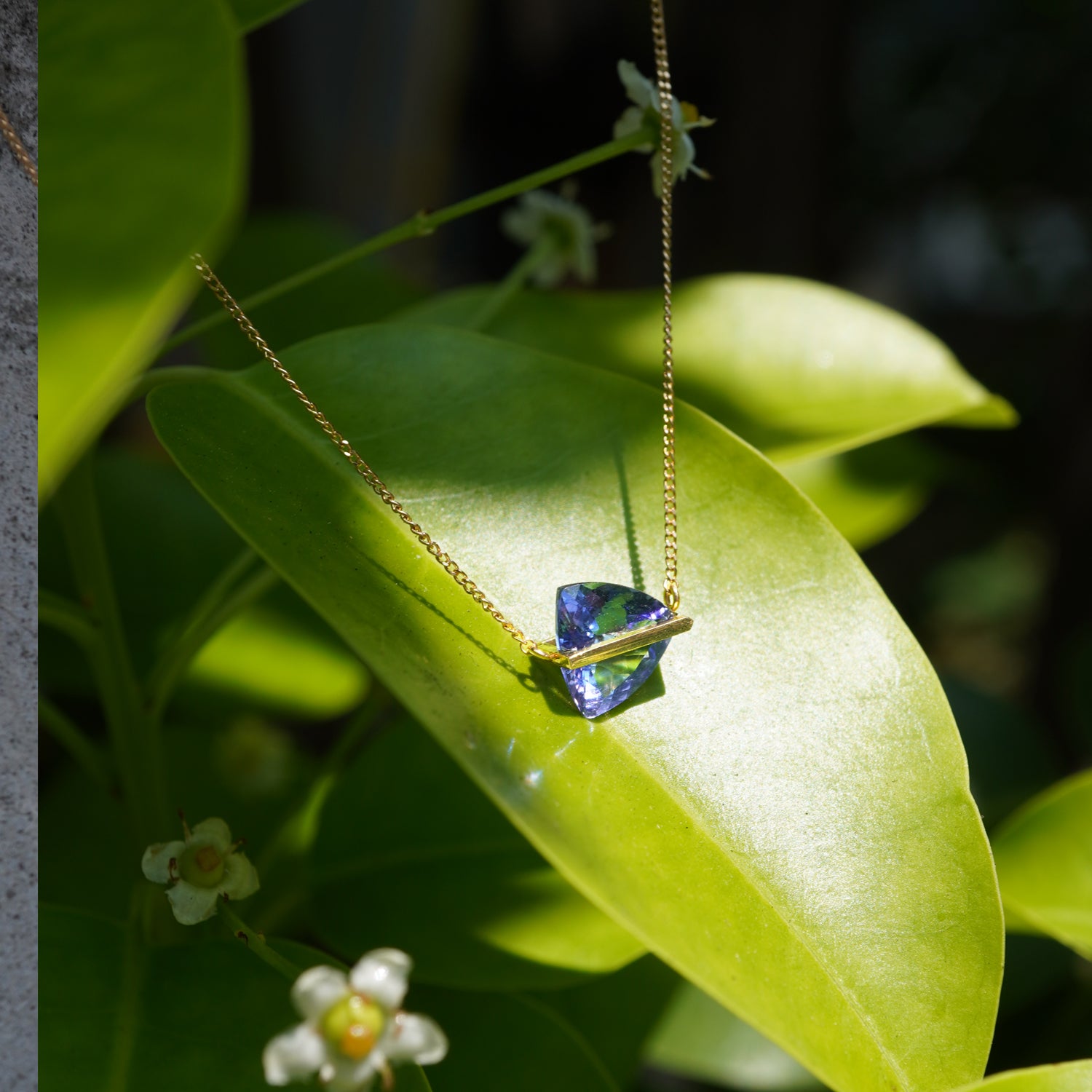 BAND NECKLACE TANZANITE #4106