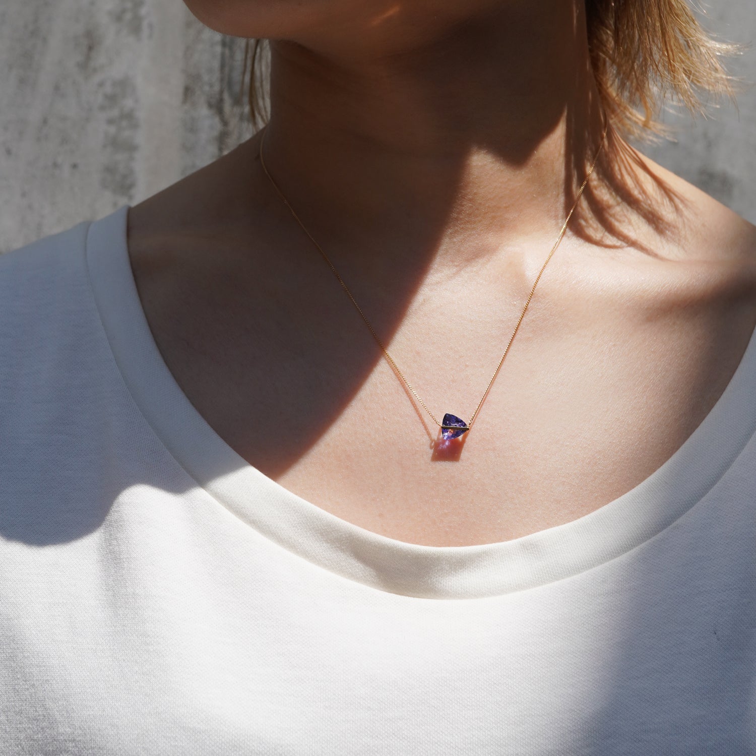 BAND NECKLACE TANZANITE #4106