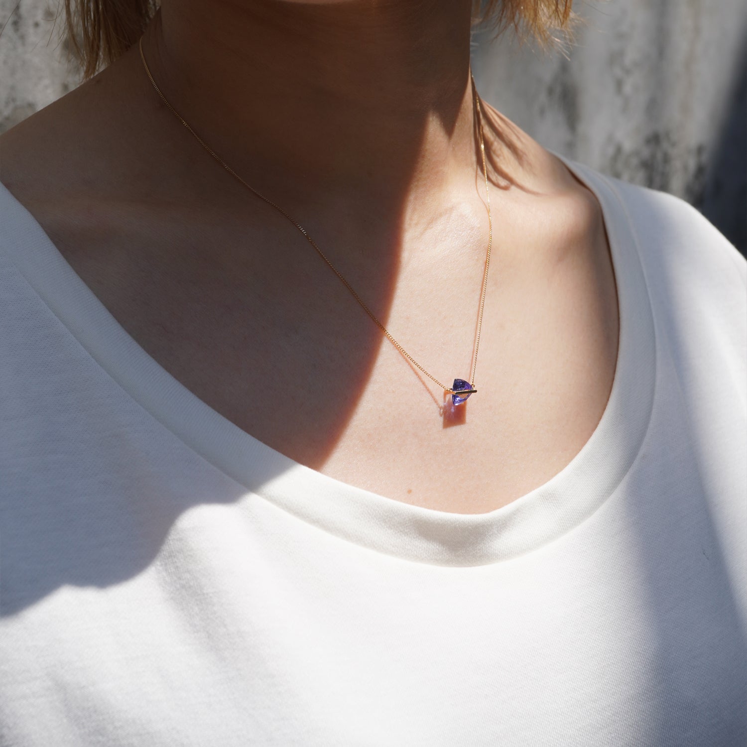 BAND NECKLACE TANZANITE #4106