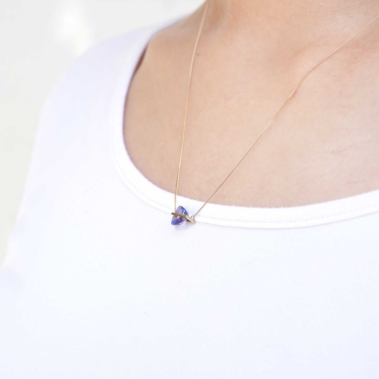 BAND NECKLACE TANZANITE #3001