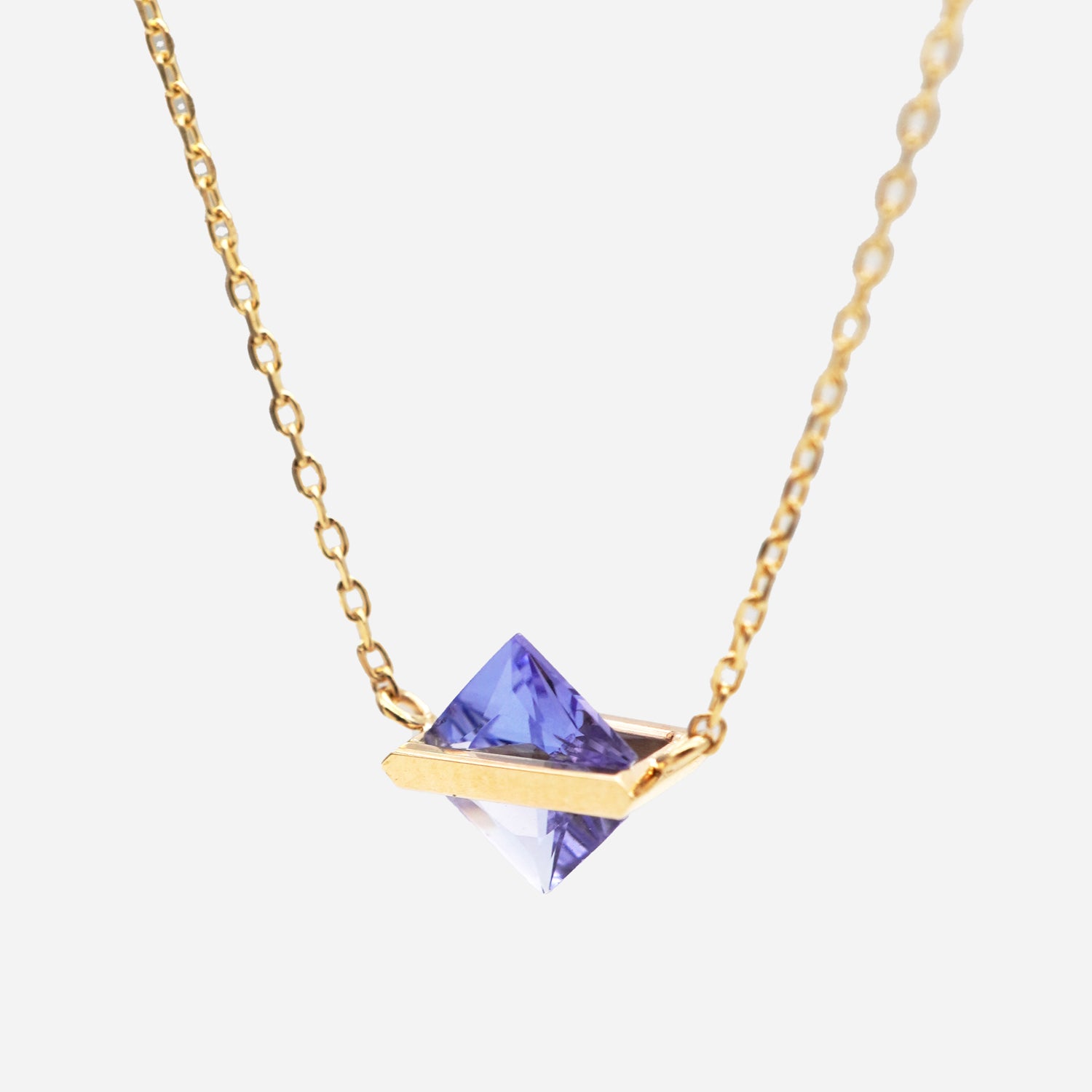 BAND NECKLACE TANZANITE #4033