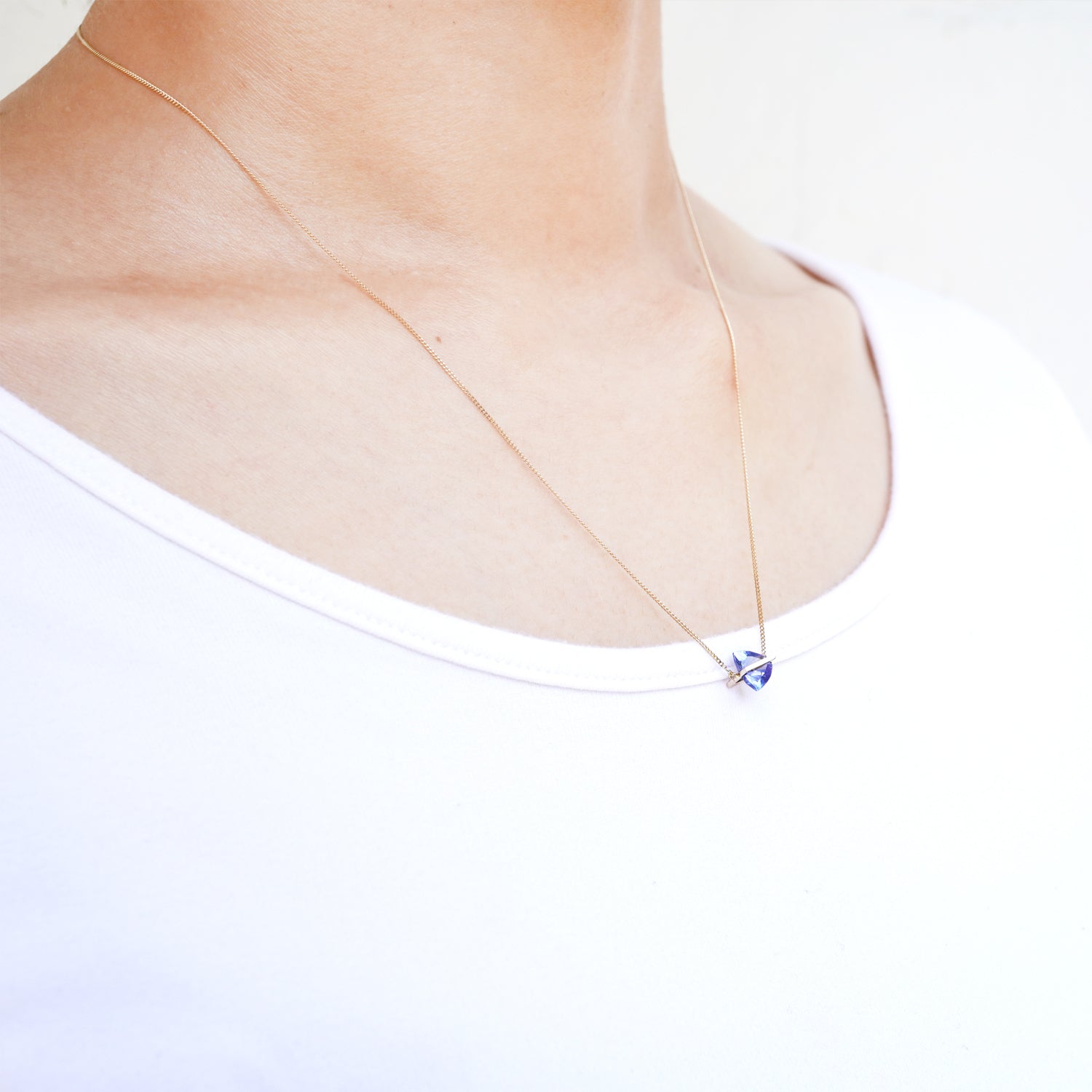BAND NECKLACE TANZANITE #3001