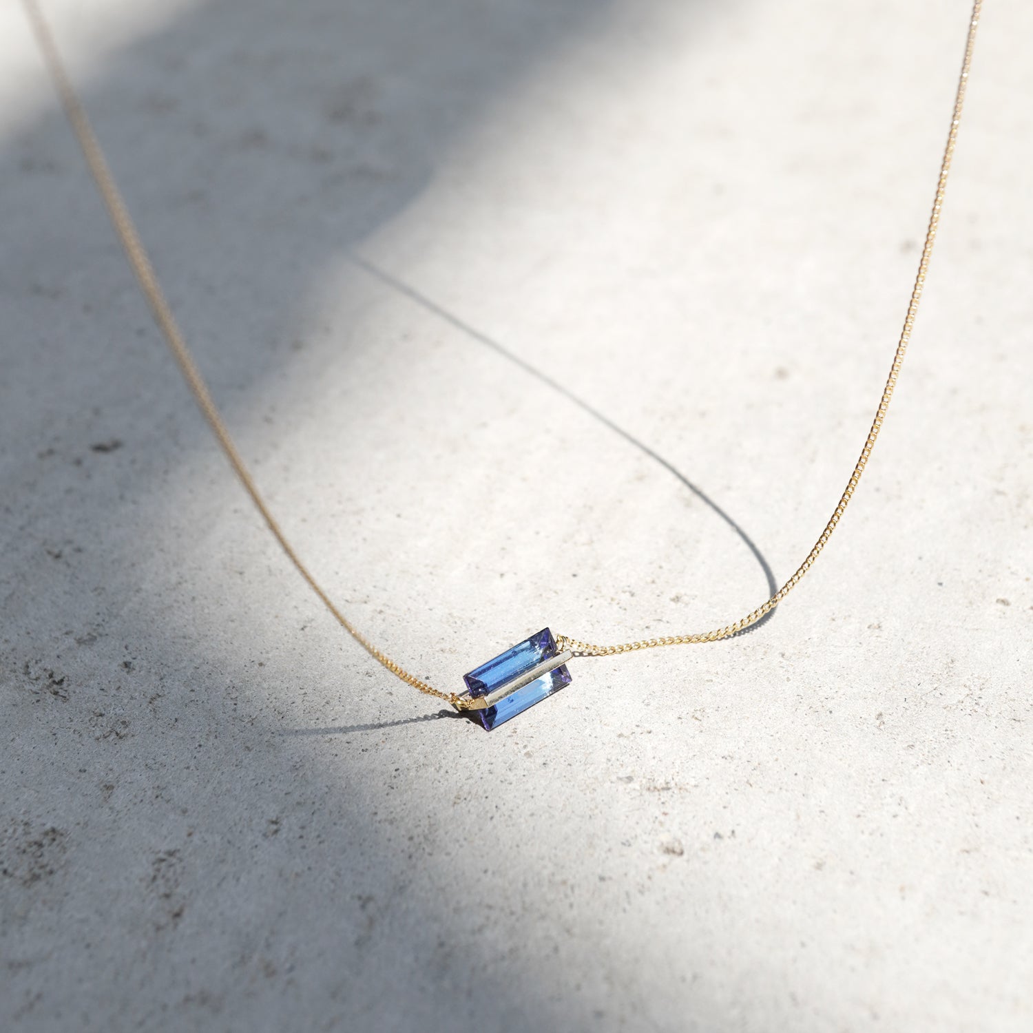 BAND NECKLACE TANZANITE #3002