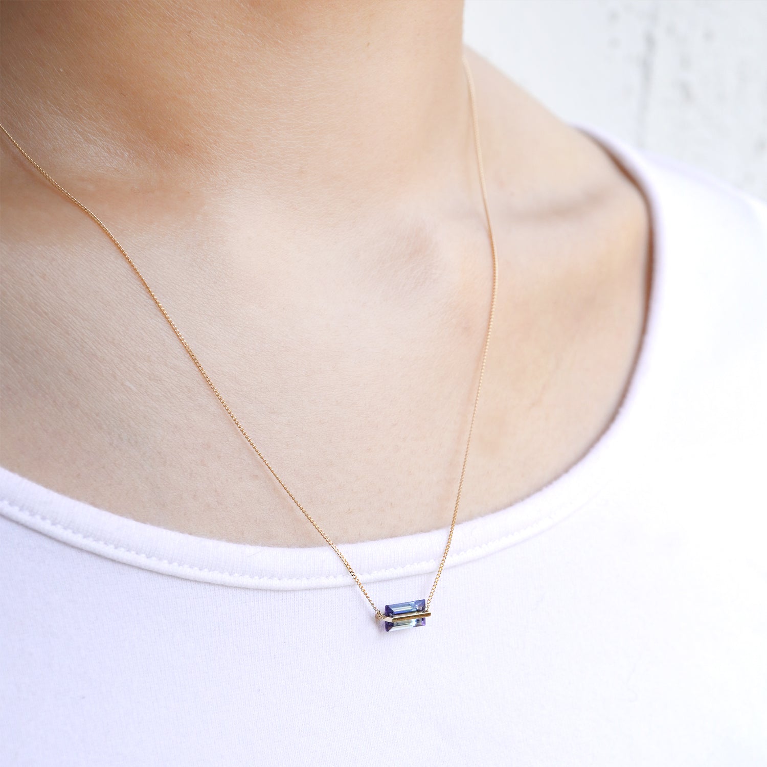 BAND NECKLACE TANZANITE #3002