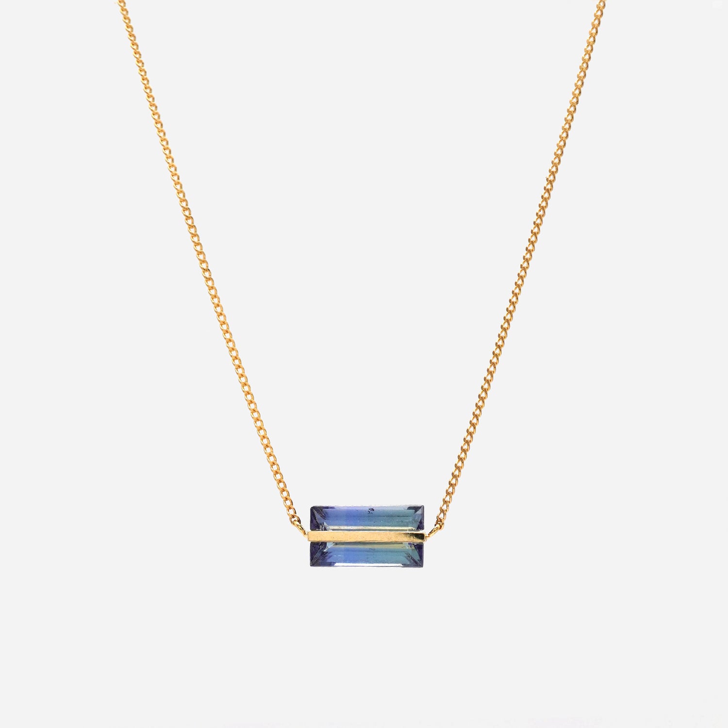 BAND NECKLACE TANZANITE #3002