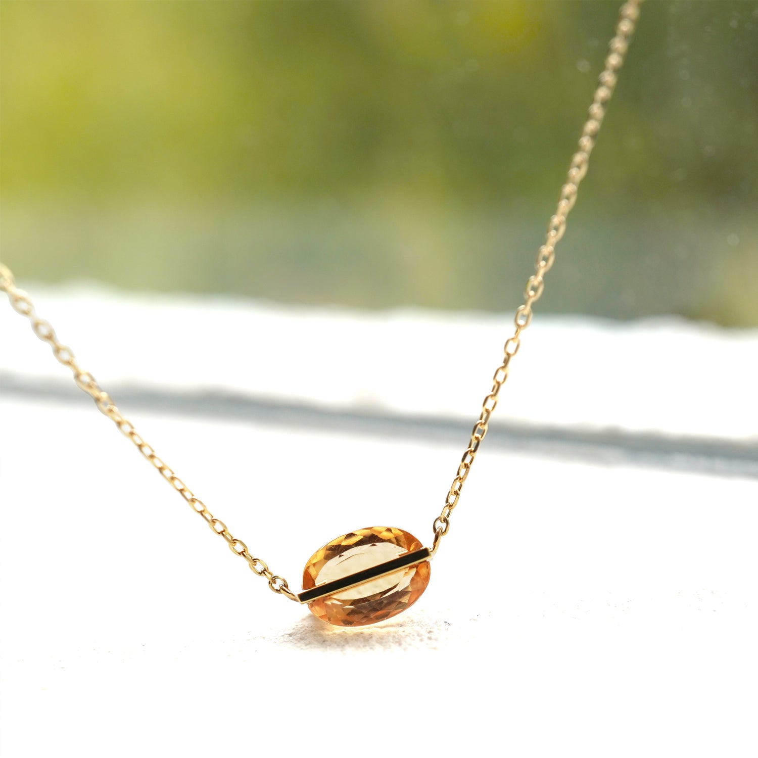 BAND NECKLACE TOPAZ #2733