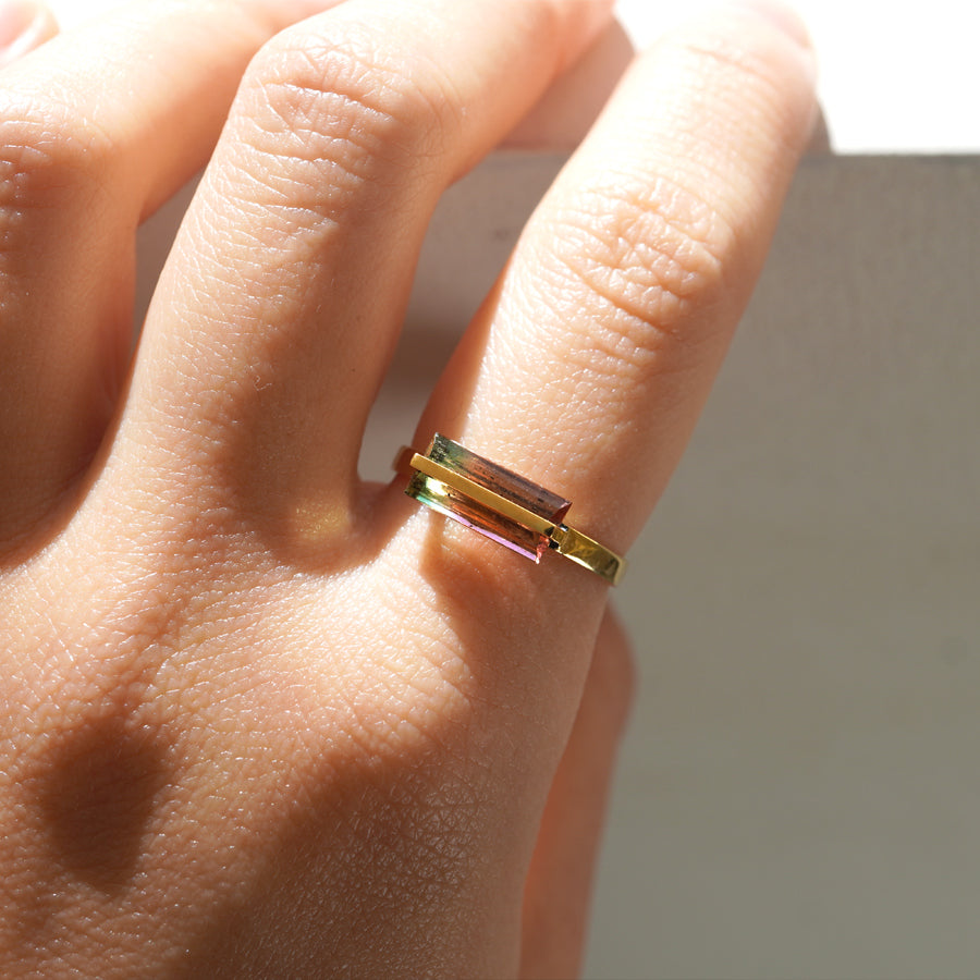 BAND RING TOURMALINE#3438