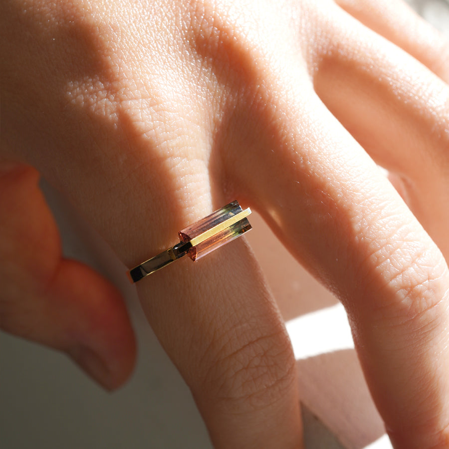 BAND RING TOURMALINE#3438