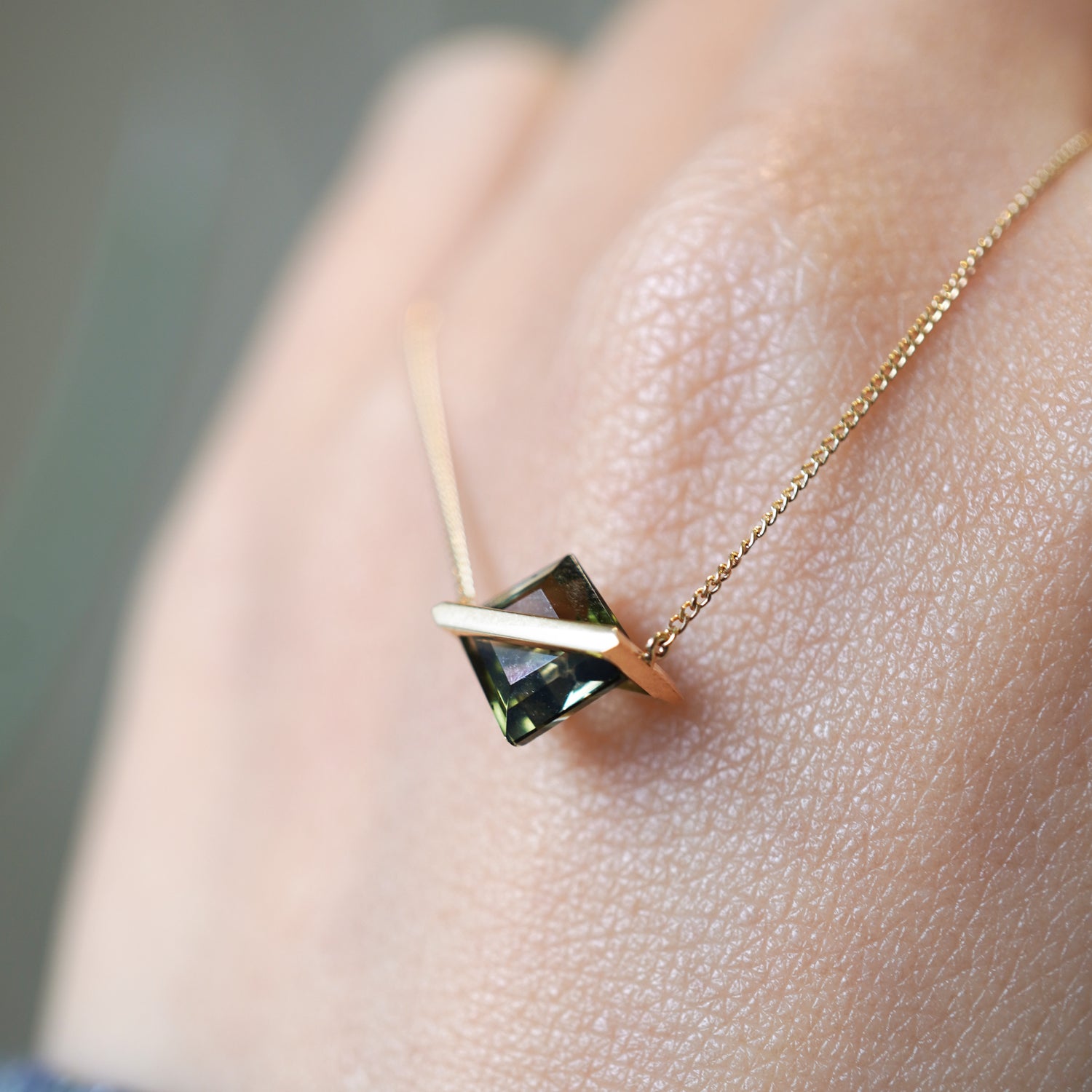 BAND NECKLACE TOURMALINE #3818