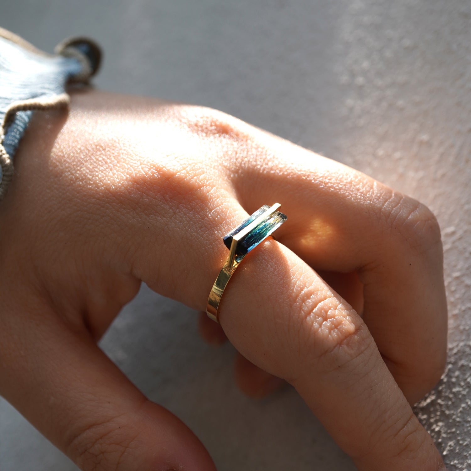 BAND RING TOURMALINE#4193