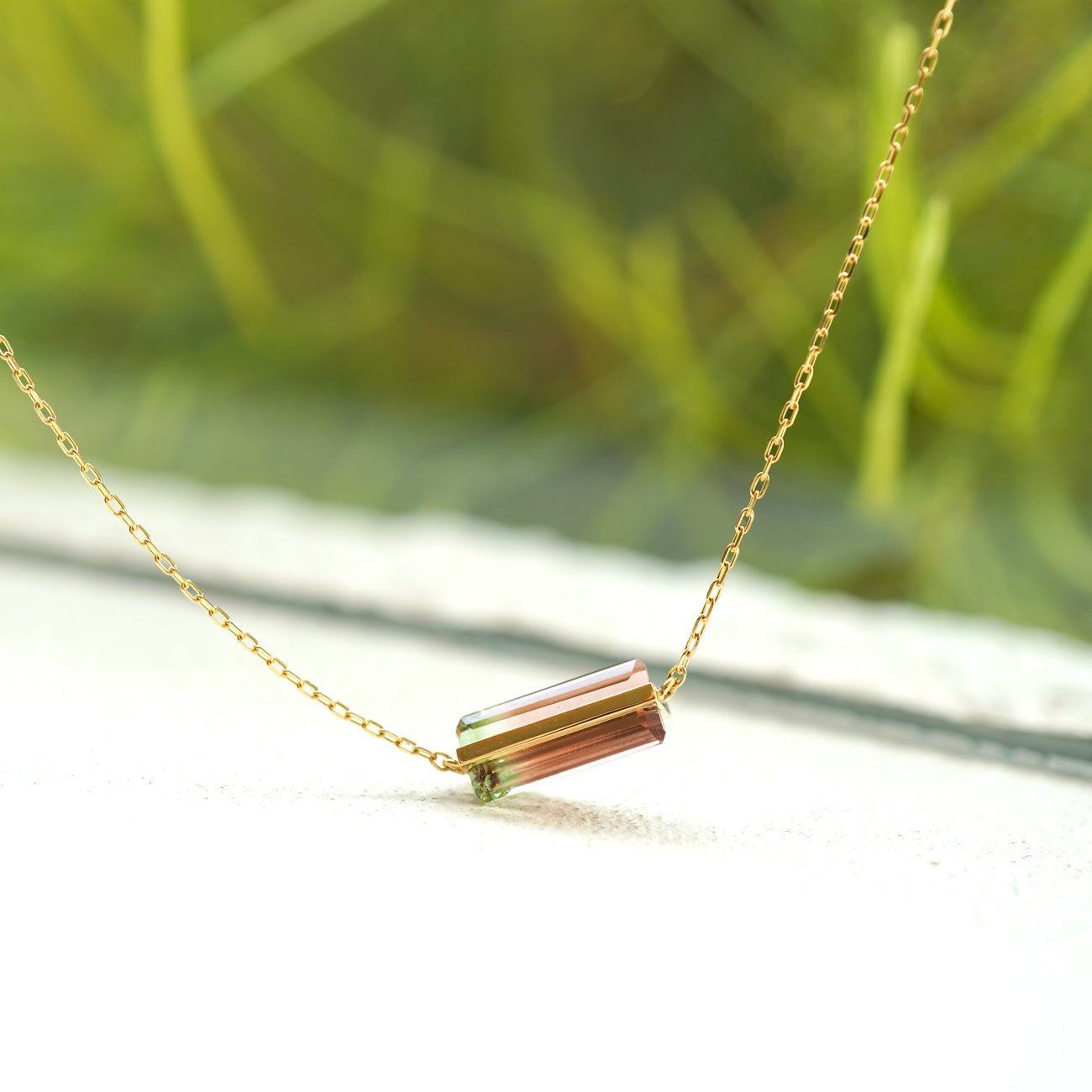 BAND NECKLACE TOURMALINE #3441