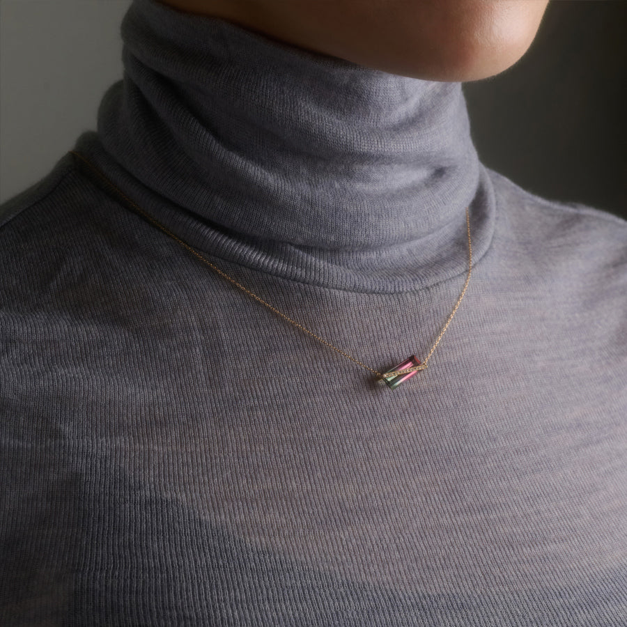 BAND NECKLACE TOURMALINE #3925