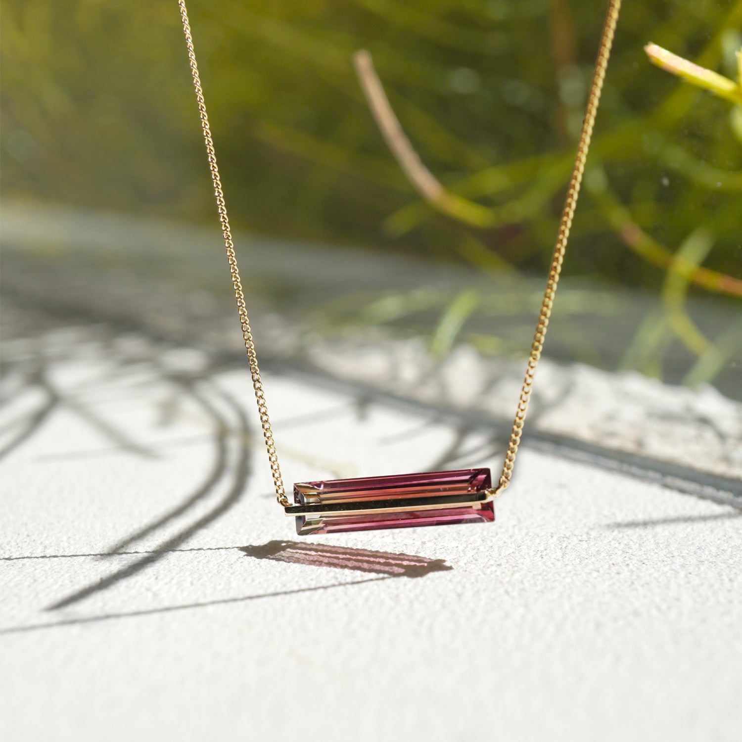 BAND NECKLACE TOURMALINE #3826
