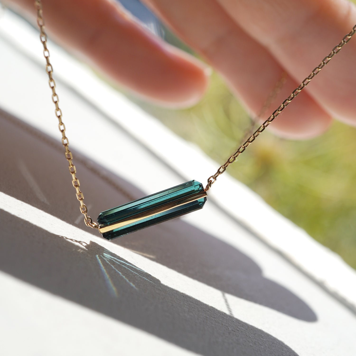 BAND NECKLACE TOURMALINE #3410