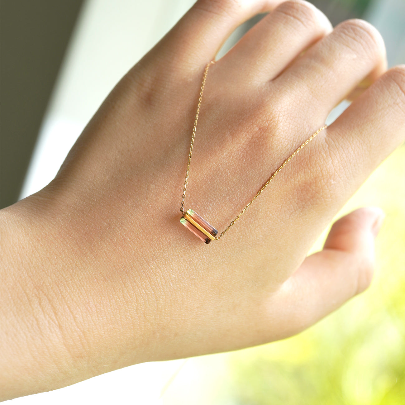 BAND NECKLACE TOURMALINE #3441