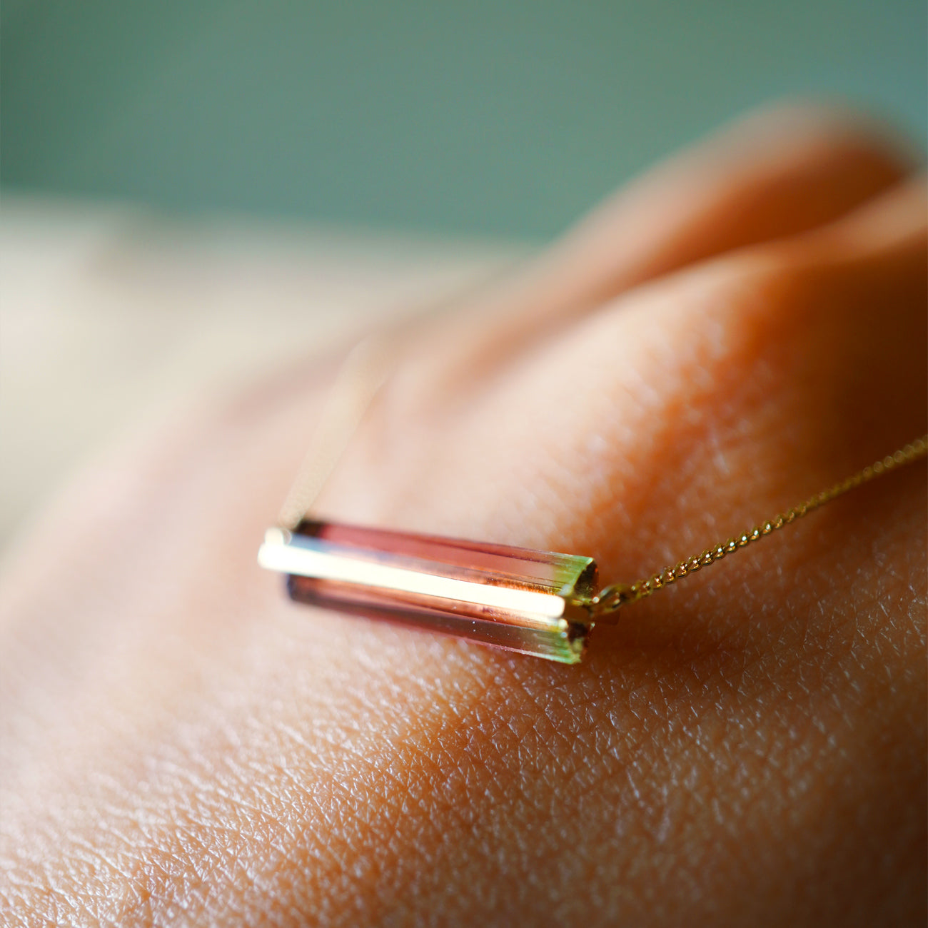 BAND NECKLACE TOURMALINE #4035